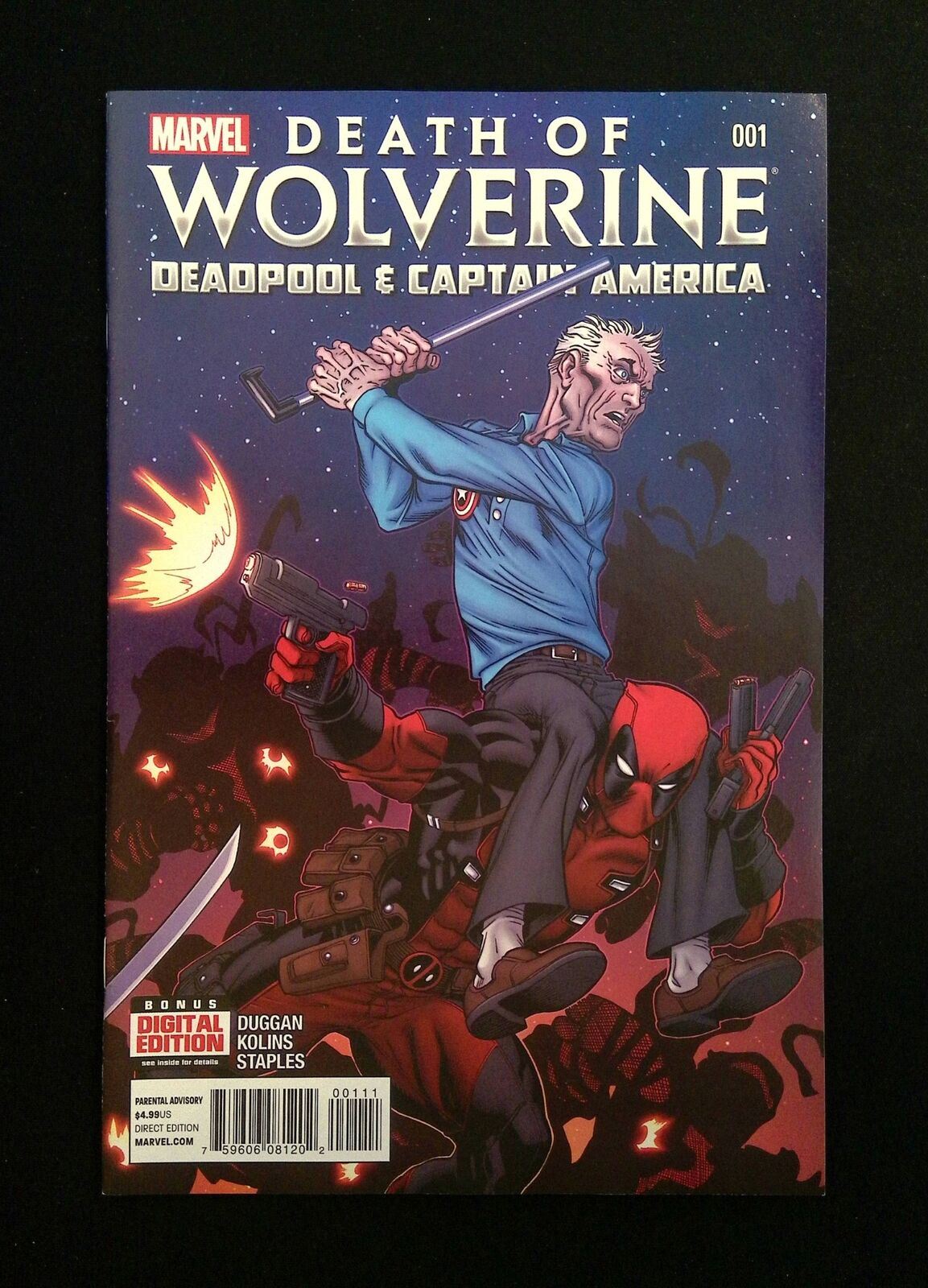 DEATH OFWOLVERINE DEADPOOL AND CAPTAIN AMERICA #1 MARVEL COMICS 2014 NM-