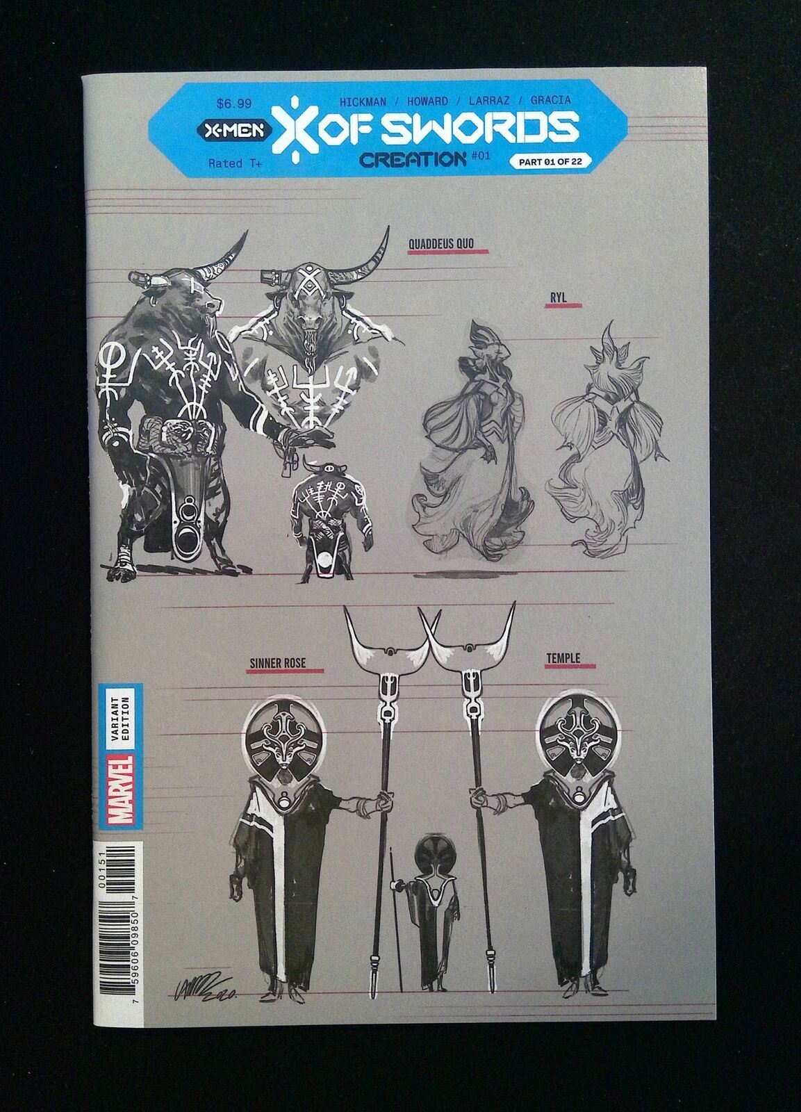 X OF SWORD CREATION #1C MARVEL COMICS 2020 NM LARRAZ VARIANT