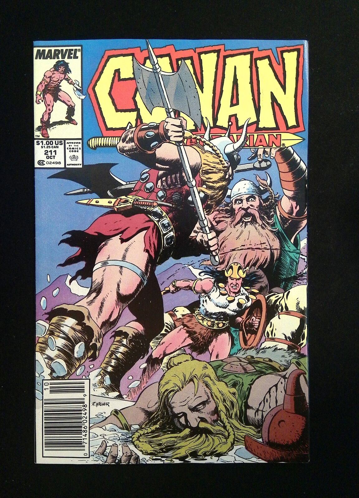 CONAN THE BARBARIAN #211 MARVEL COMICS 1988 VF+ NEWSSTAND
