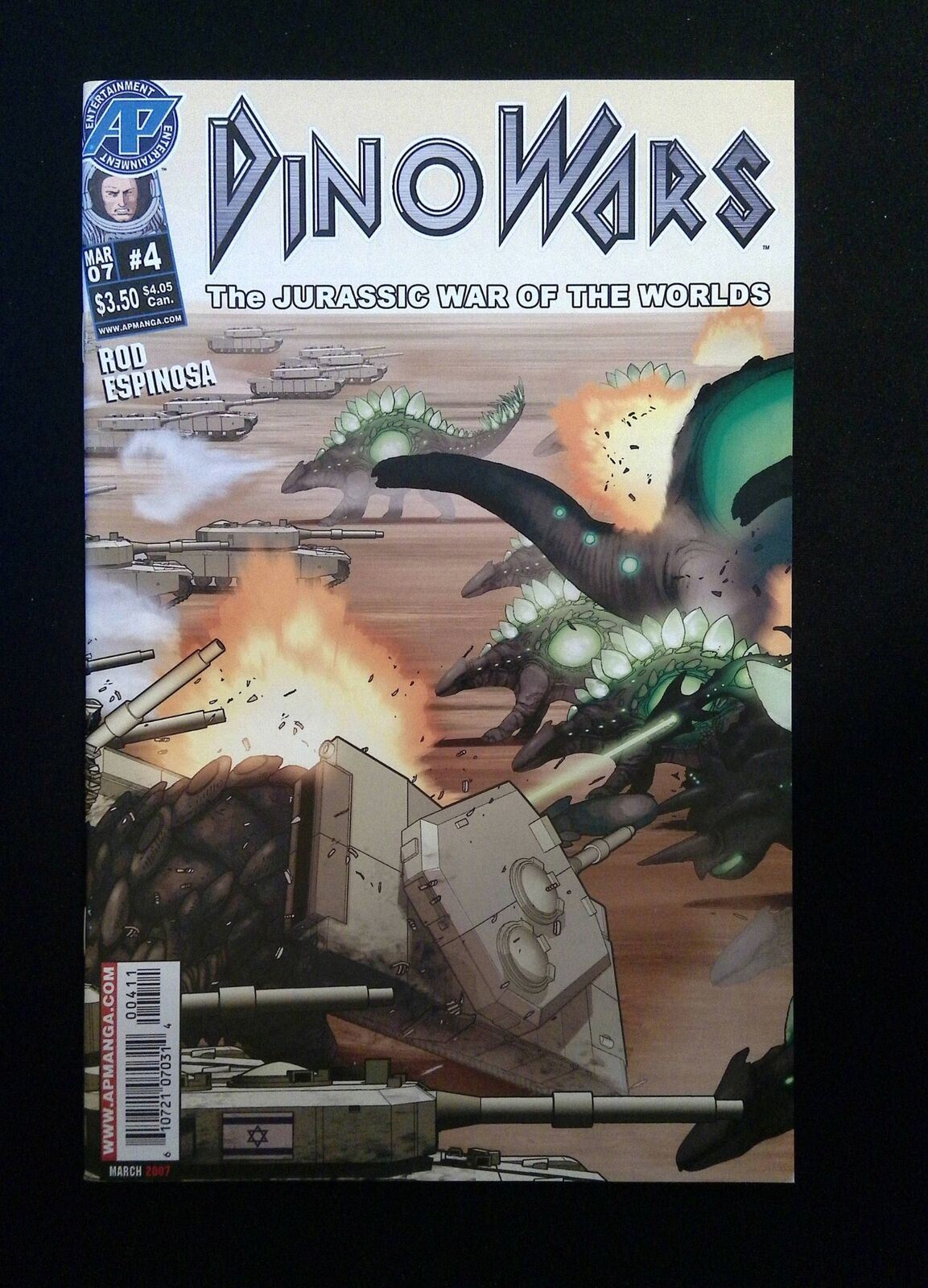 DYNOWARS JURASSIC WAR OF THE WORLDS #4 ANTARCTIC COMICS 2007 NM-