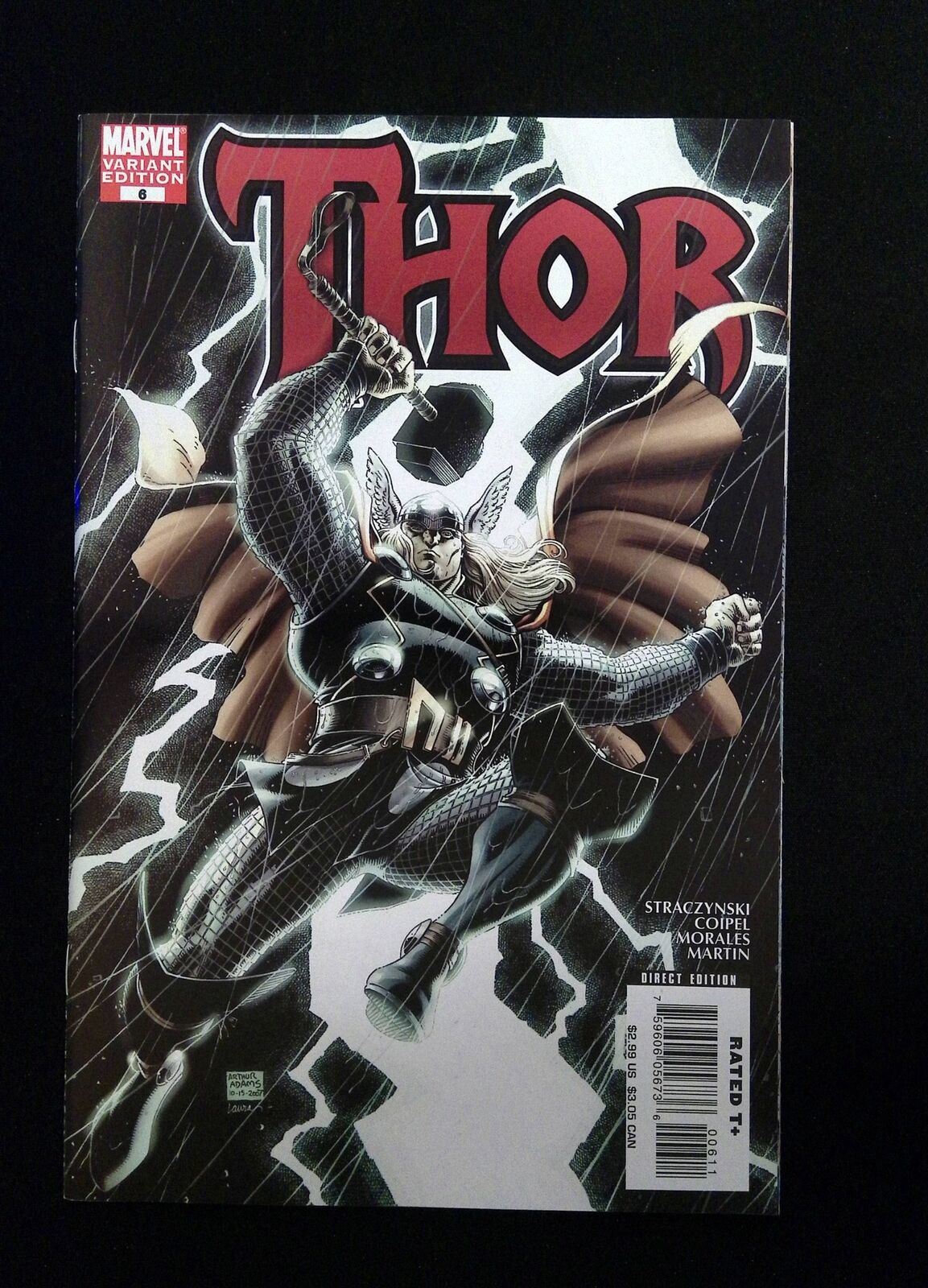 THOR #6B (3RD SERIES) MARVEL COMICS 2008 NM- ADAMS VARIANT