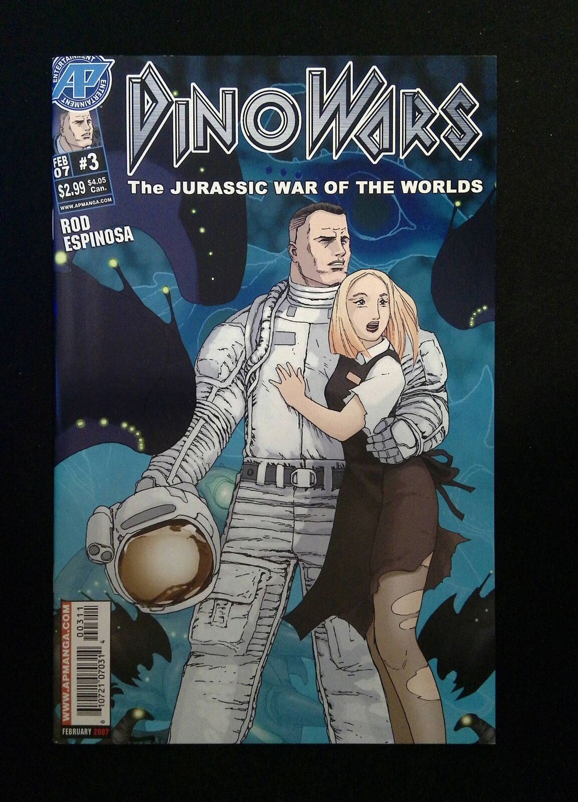 DYNOWARS JURASSIC WAR OF THE WORLDS #3 ANTARCTIC COMICS 2007 NM