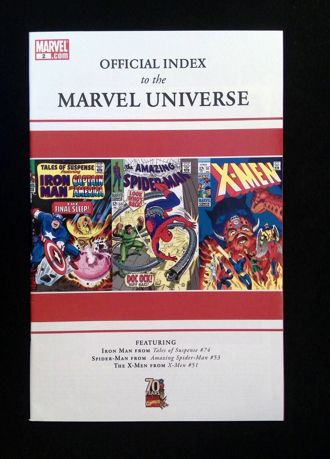 OFFICIAL INDEX TO THE MARVEL UNIVERSE #2 MARVEL COMICS 2009 VF+