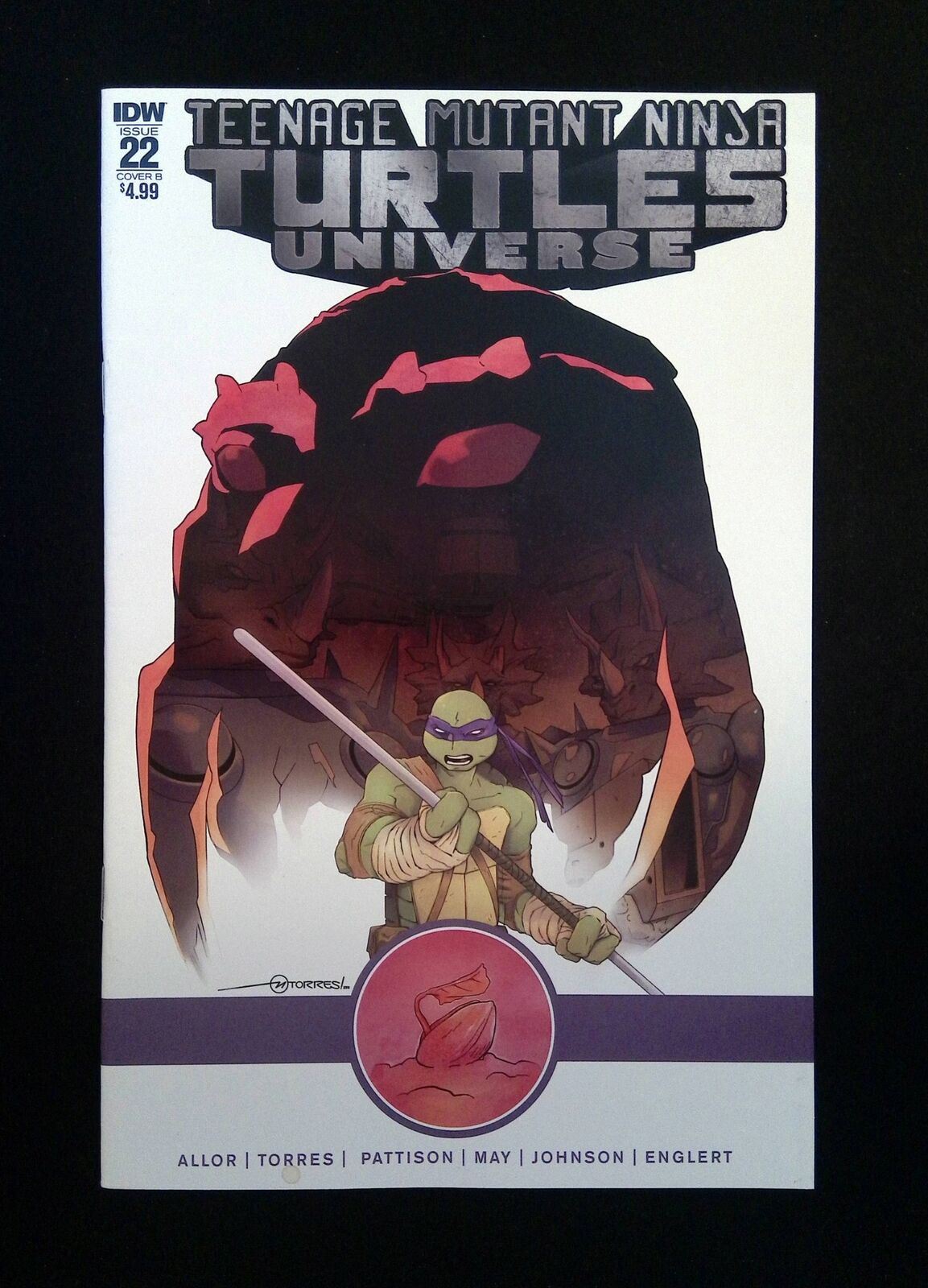 TEENAGE MUTANT NINJA TURTLES UNIVERSE #22B IDW 2018 VF/NM TORRES VARIANT