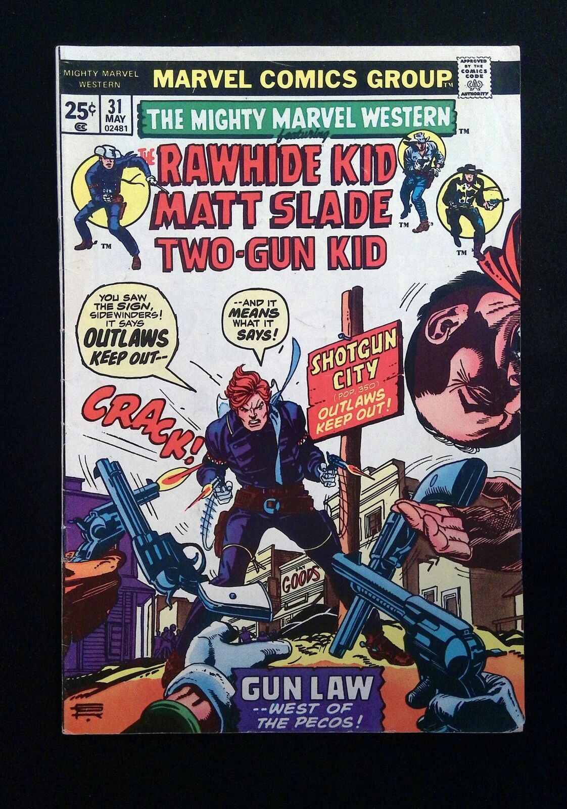 MIGHTY MARVEL WESTERN #31 MARVEL COMICS 1974 FN