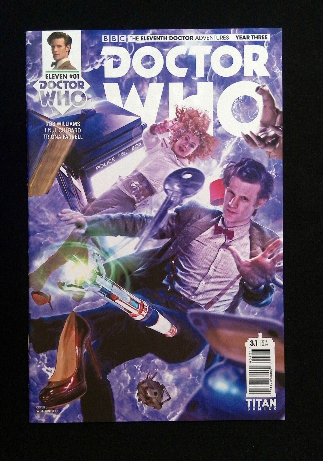 DOCTOR WHO ELEVENTH DOCTOR YEAR THREE #1B TITAN COMICS 2017 NM- VARIANT COVER