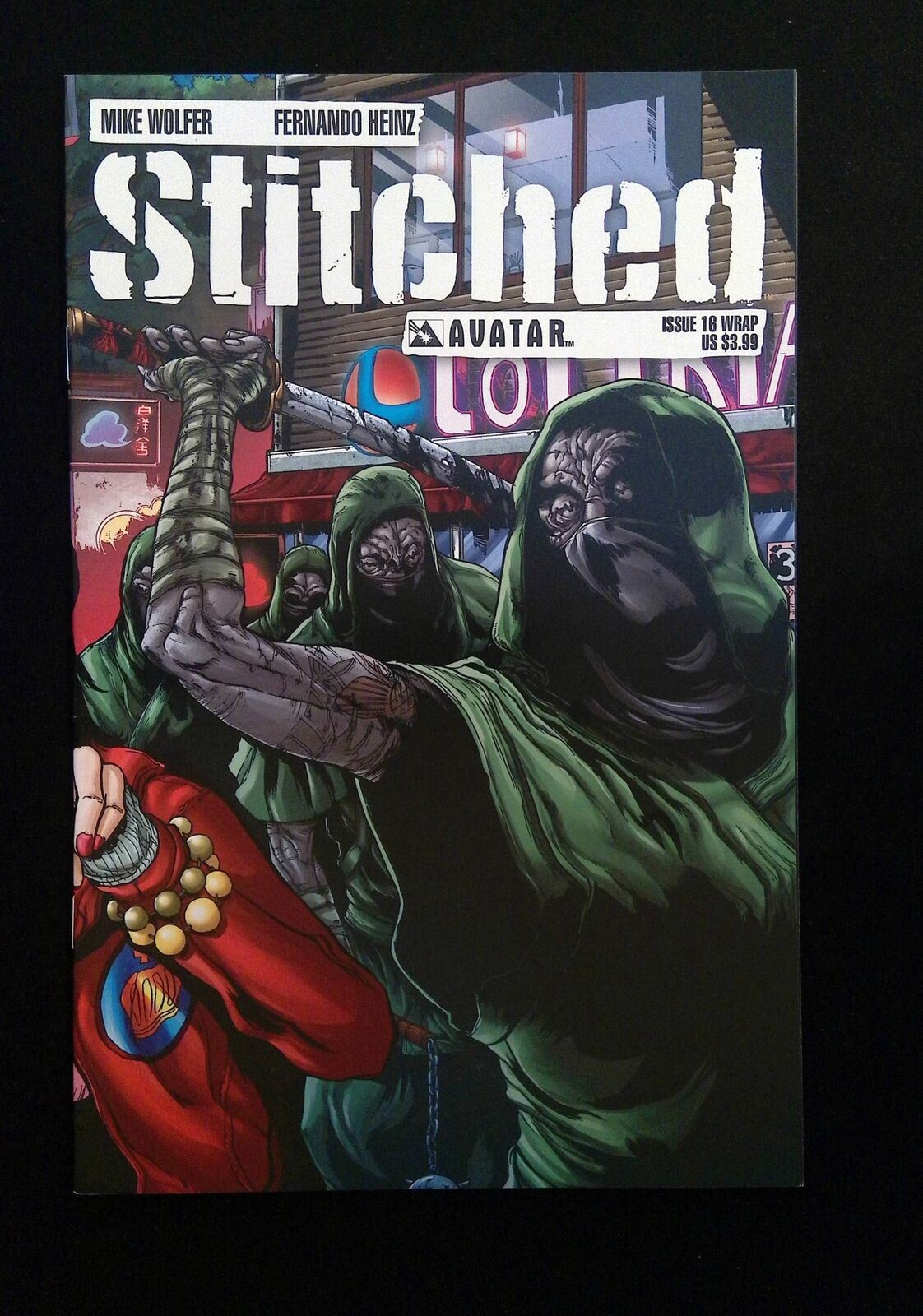 STITCHED #16WRAP AVATAR COMICS 2013 NM- FURUKAWA, WOLFER VARIANT