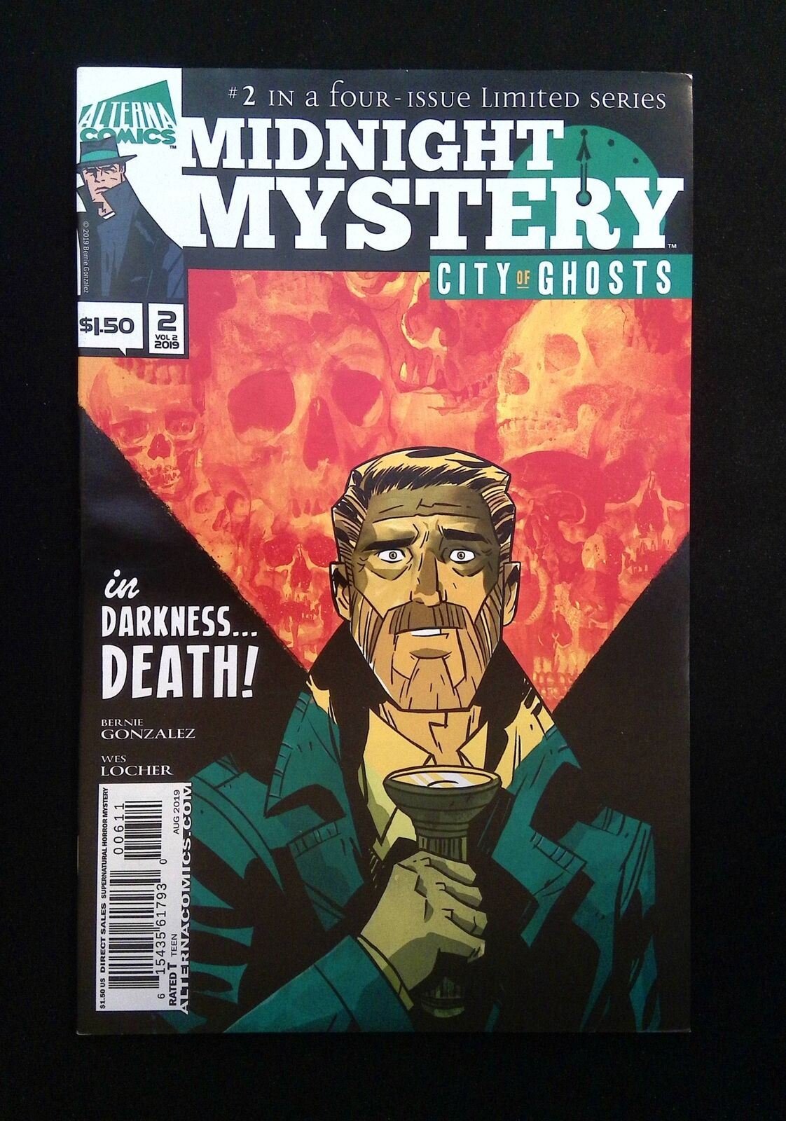 MIDNIGHT MYSTERY VOLUME 2 CITY OF GHOSTS #2 ALTERNA COMICS 2019 NM-