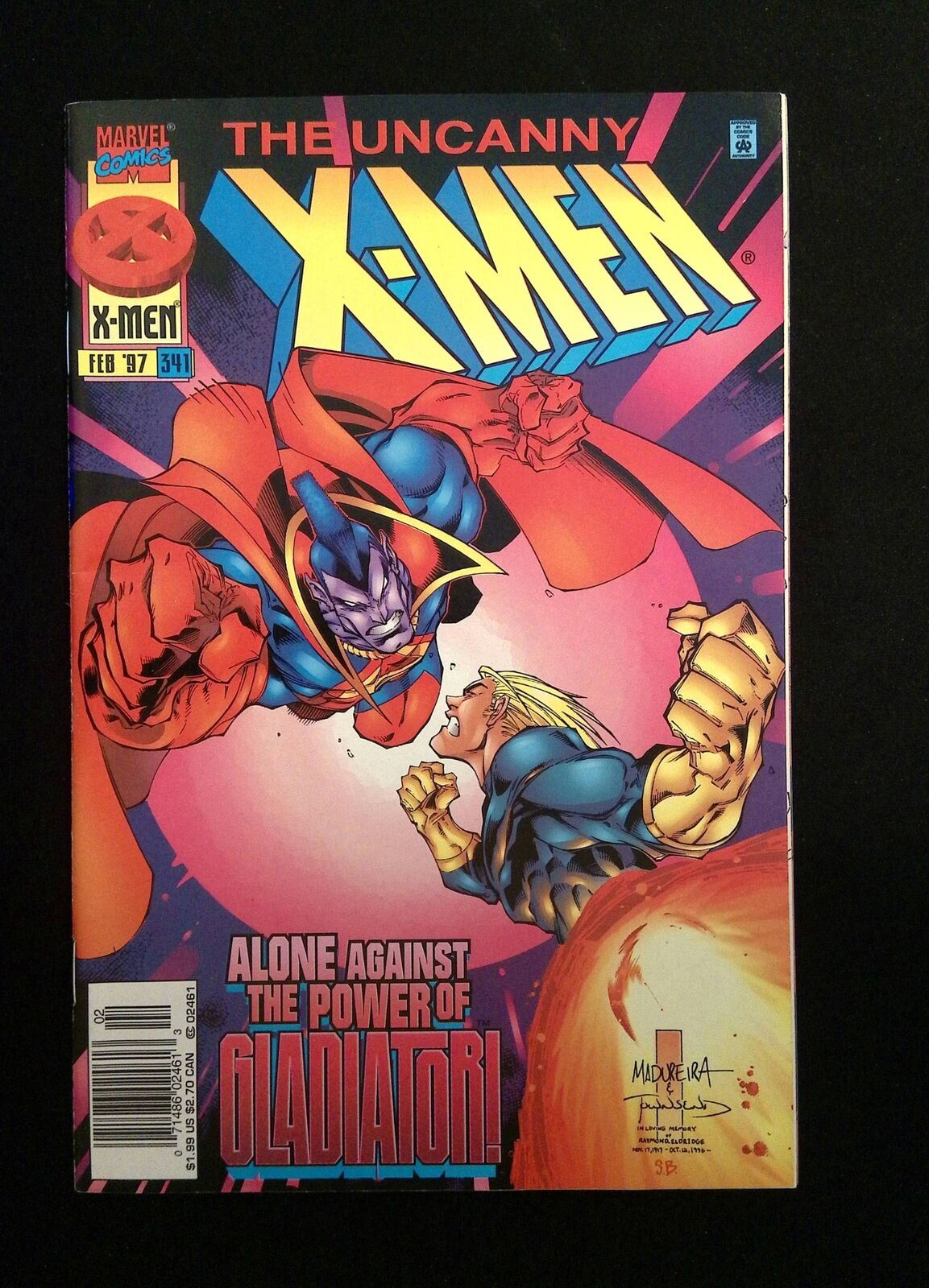 Uncanny X-Men #341 Marvel Comics 1997 Vf+ Newsstand