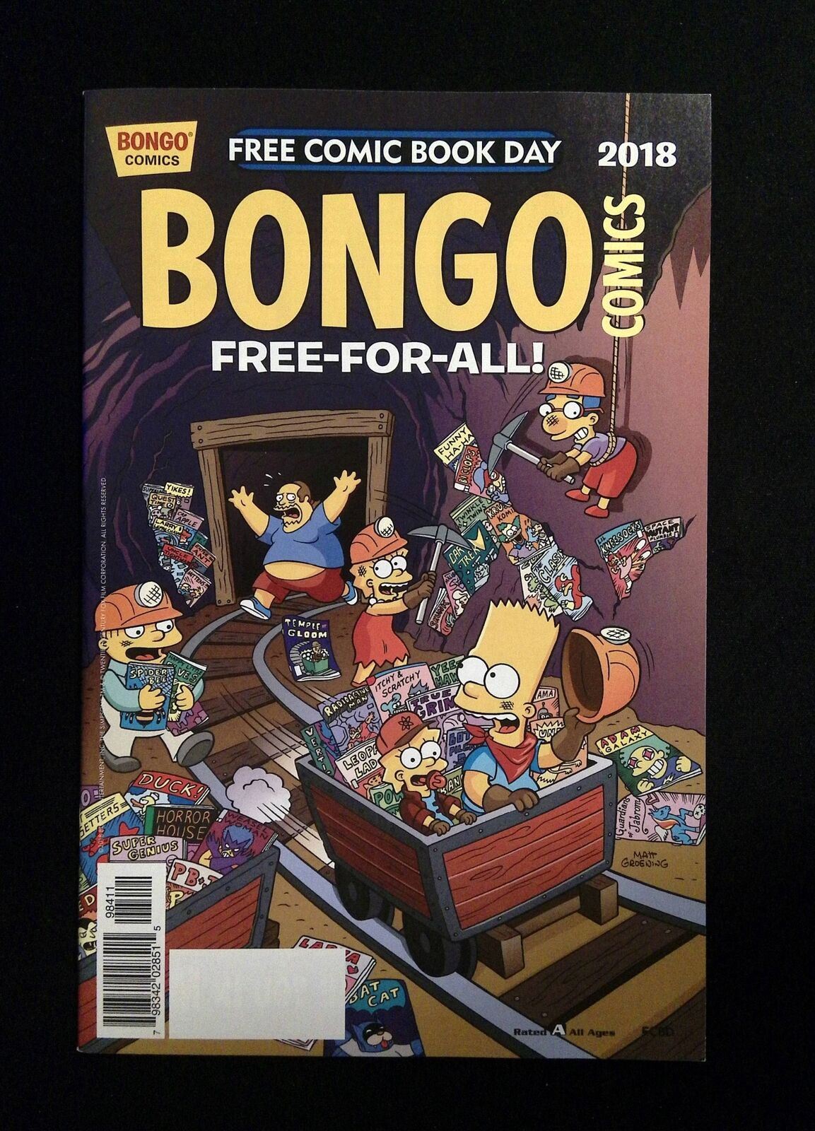 Bongo Comics Free-For-All #2018 Bongo Comics 2018 Nm- Fcbd