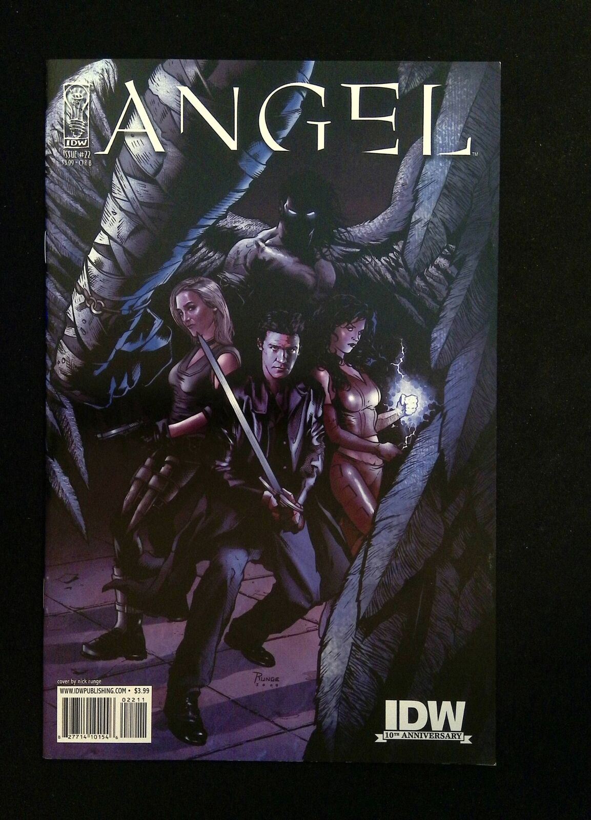 Angel #22B (3Rd Series) Idw Comics 2009 Nm- Runge Variant