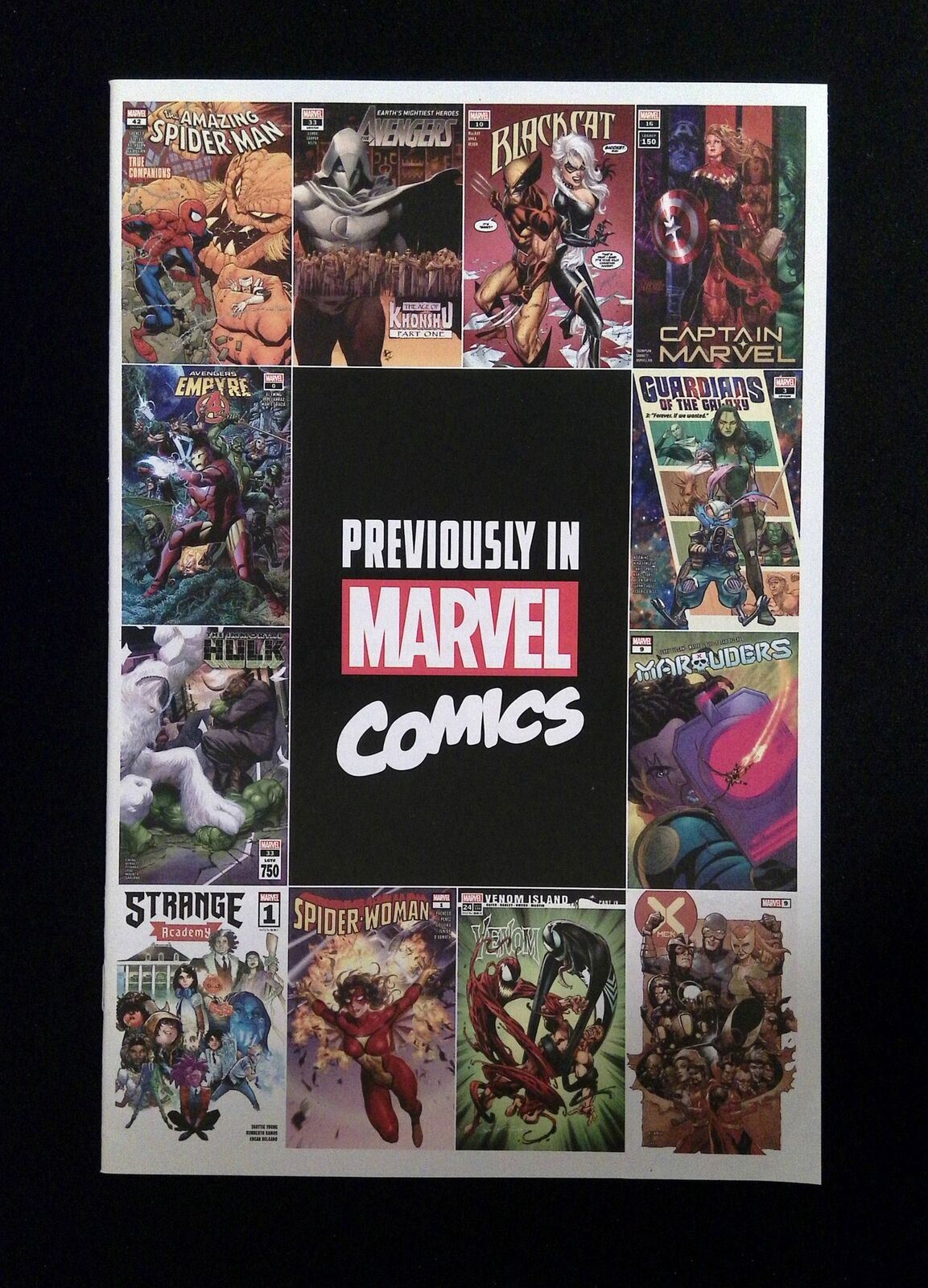 Previously In Marvel Comics Recap Guide #1 Marvel Worldwide Comics 2020 Nm