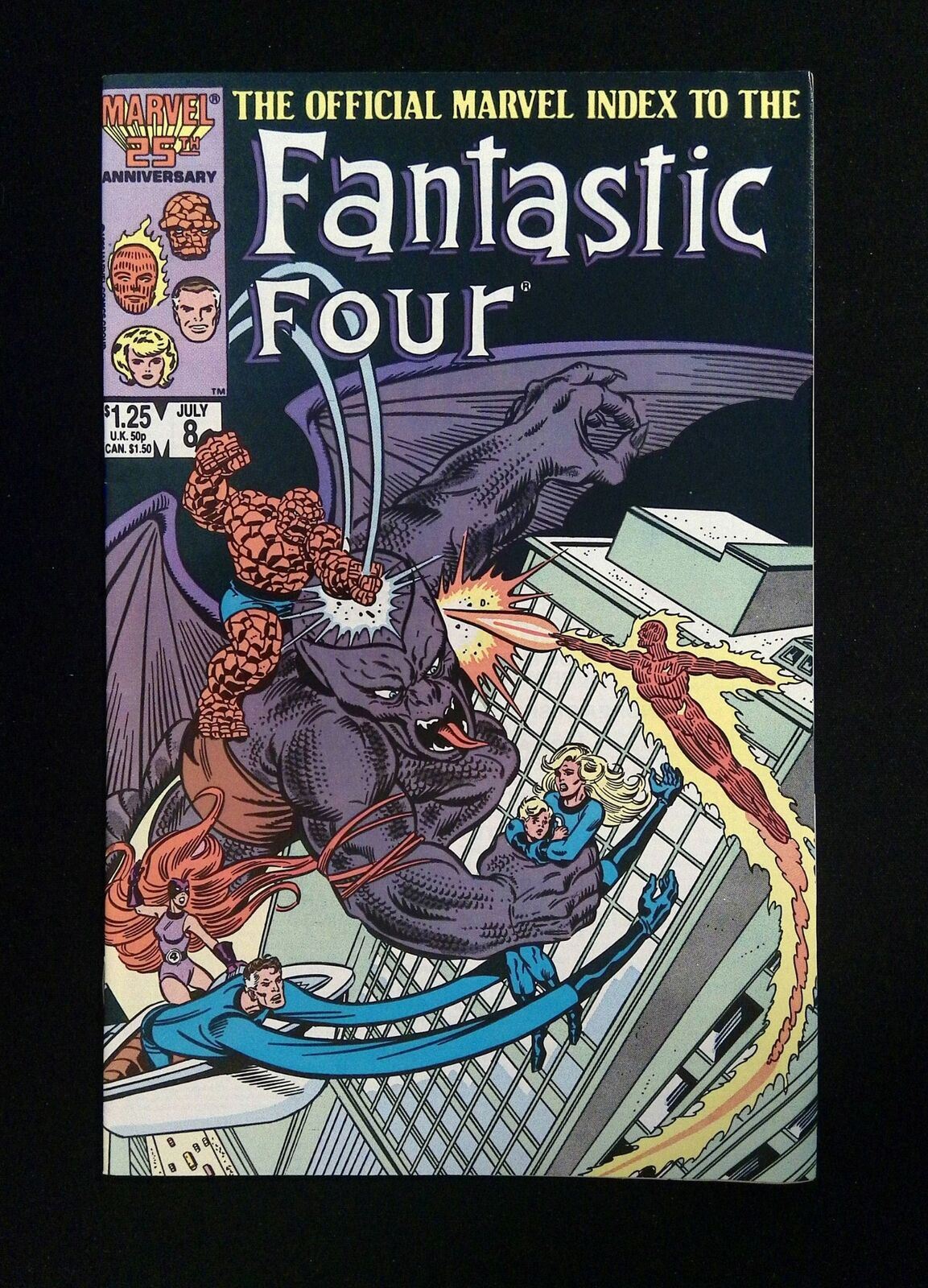 Official Marvel Index To The Fantastic Four #8 Marvel Comics 1986 VF