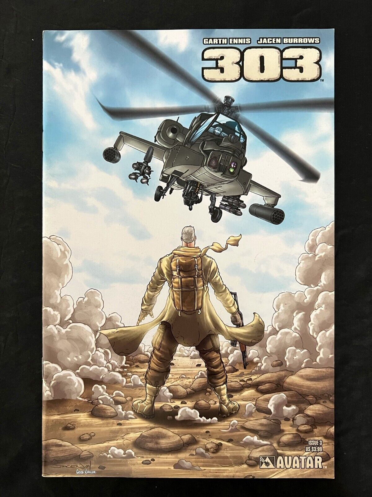 303 Full Set #1B,2B,3 Avatar Comics 2004 Vf+ Wraparound Variant