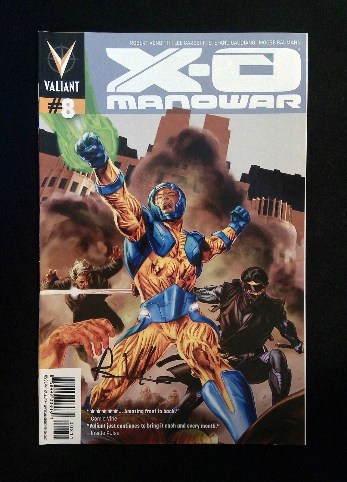 X-O Manowar #8 (3RD SERIES) Valiant Comics 2012 VF/NM Signed By Robert Venditti