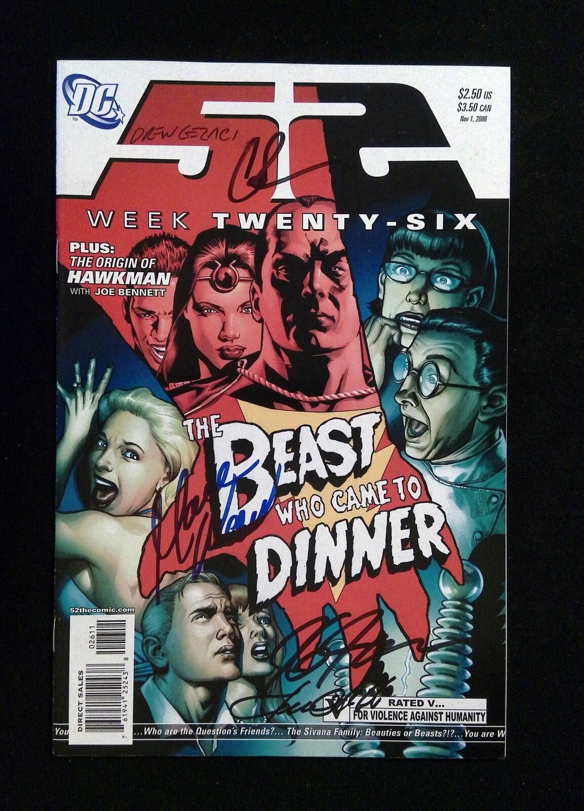 52 Weeks #26 DC Comics 2006 VF/NM Signed By Geraci, Waid,Rucka,Jones,Oliffe