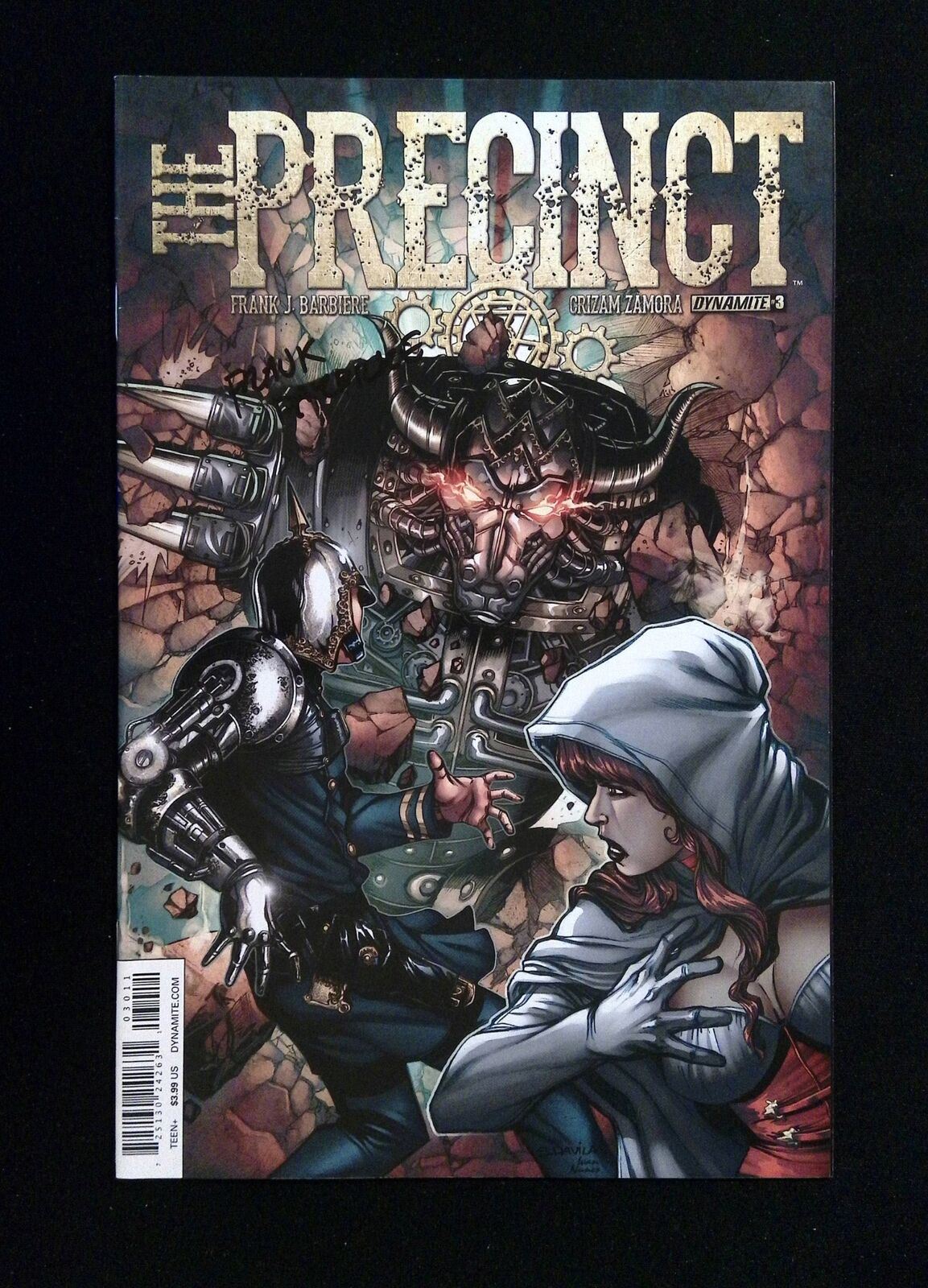Precint #3 Dynamite Comics 2016 VF/NM Signed By Frank J Barbiere