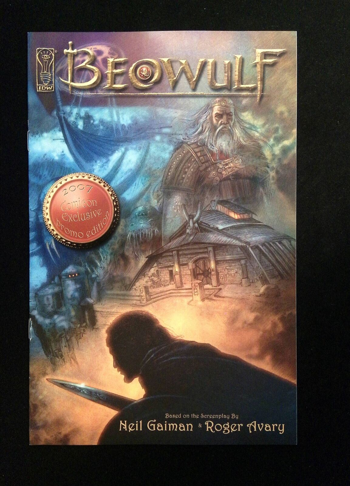 Beowulf #1SDCC IDW Comics 2007 VF+ VARIANT COVER