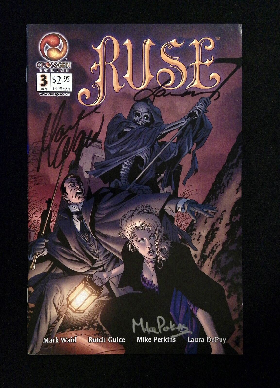 Ruse #3 CrossGen Comics 2002 VF+ SIGNED WAID, PERKINS, DEPUY