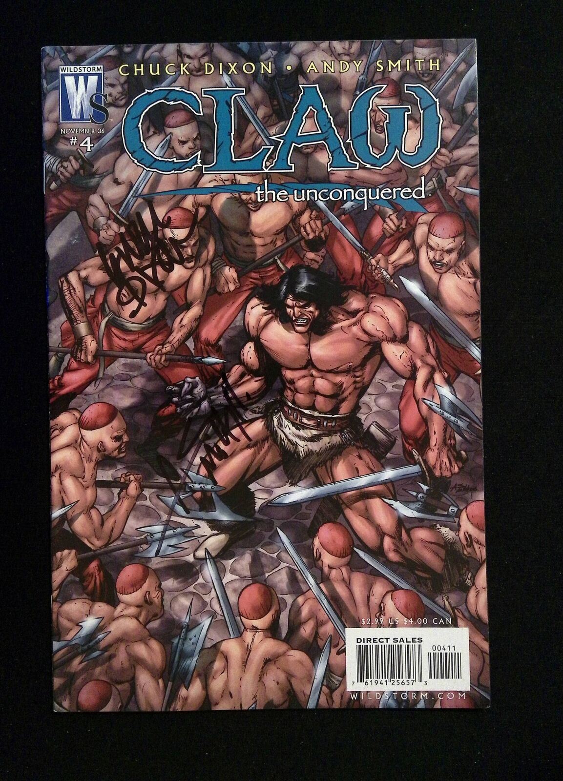 Claw #4 Wildstorm Comics 2006 NM- SIGNED CHUCK DIXON & ANDY SMITH