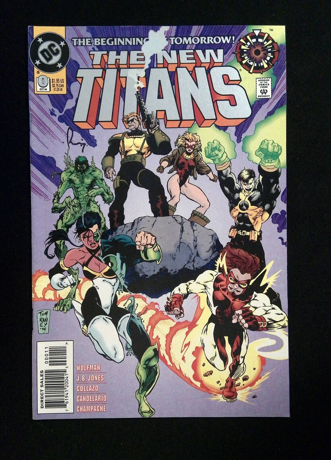 New Teen Titans #0 DC Comics 1994 VF/NM SIGNED TOM RANEY
