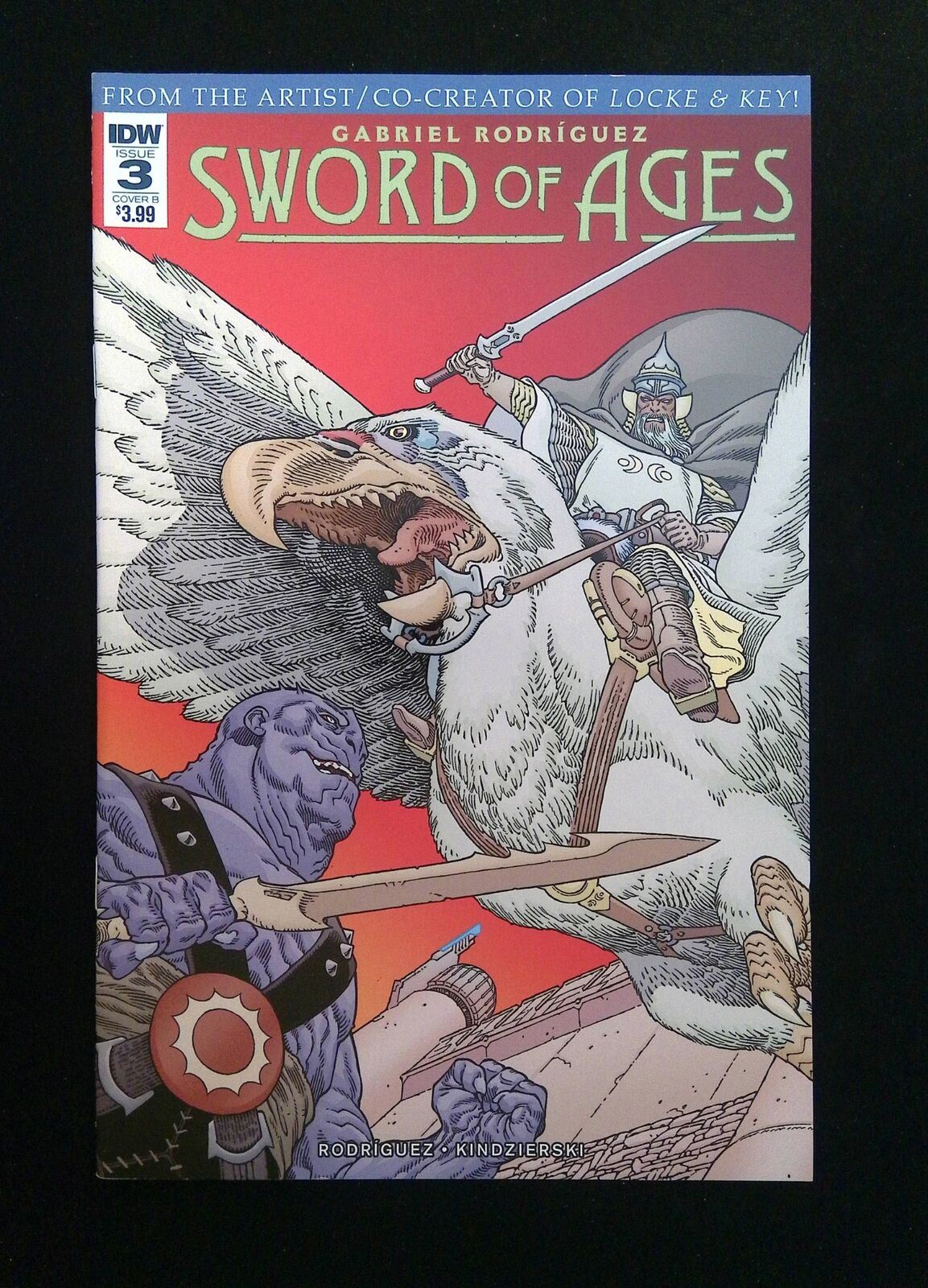 Sword Of Ages #3B IDW Comics 2018 NM RODRIGUEZ VARIANT