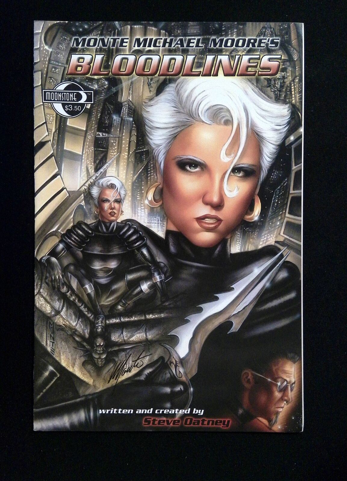 Bloodlines #1 Moonstone Comics 2004 NM SIGNED BY MONTE MICHAEL MOORE