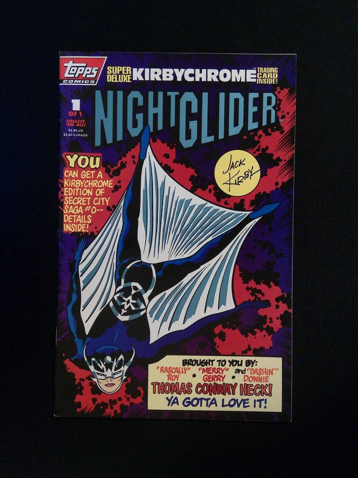 Night Glider #1U Topps Comics 1993 VF+