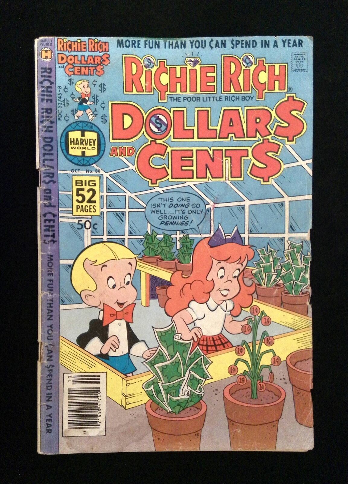 Richie Rich Dollars And Cents #88 HARVEY Comics 1979 VG- NEWSSTAND