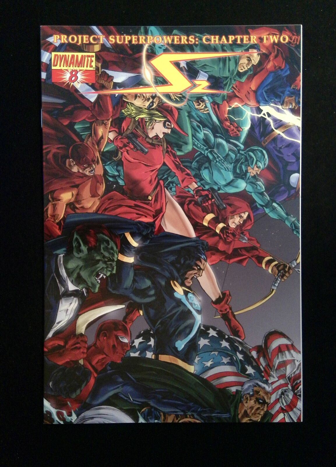 Project Superpowers Chapter Two #8B DYNAMITE Comics 2010 NM LAU VARIANT