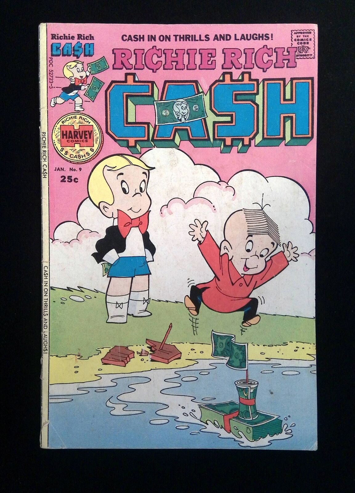 Richie Rich Cash #9 HARVEY Comics 1976 VG/FN