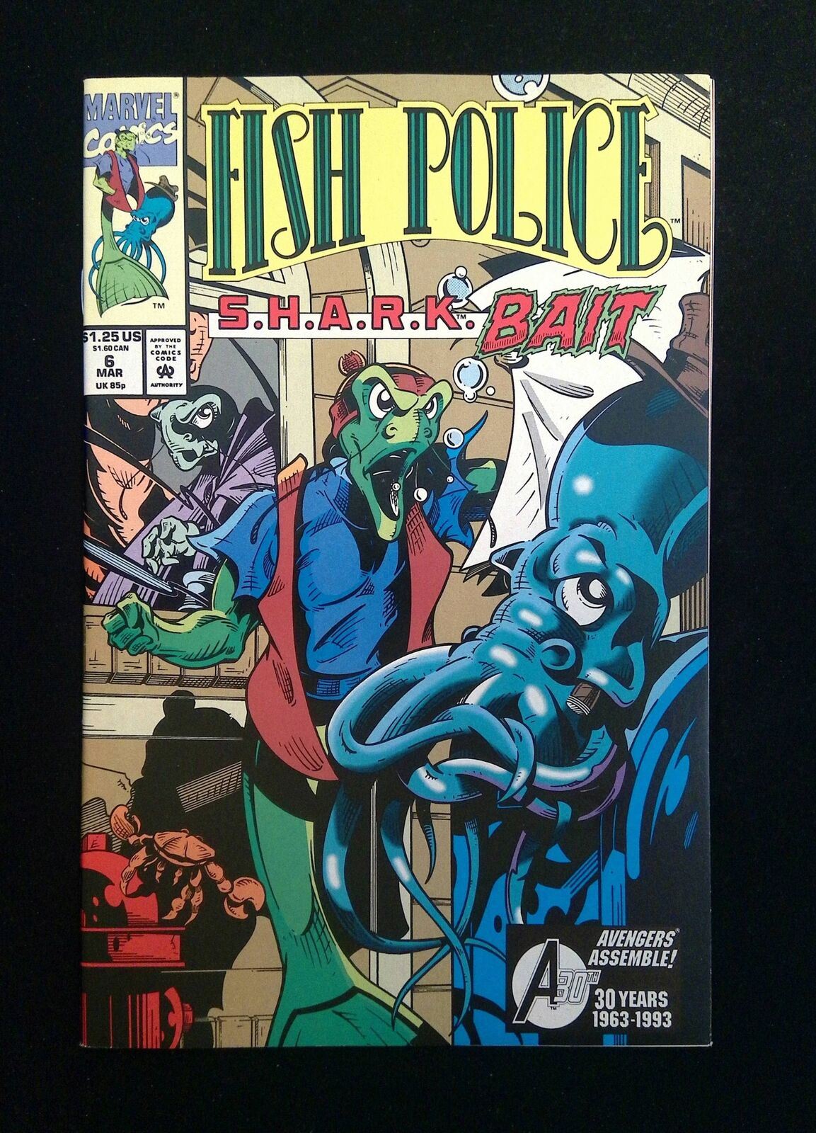 Fish Police #6 MARVEL Comics 1993 NM-