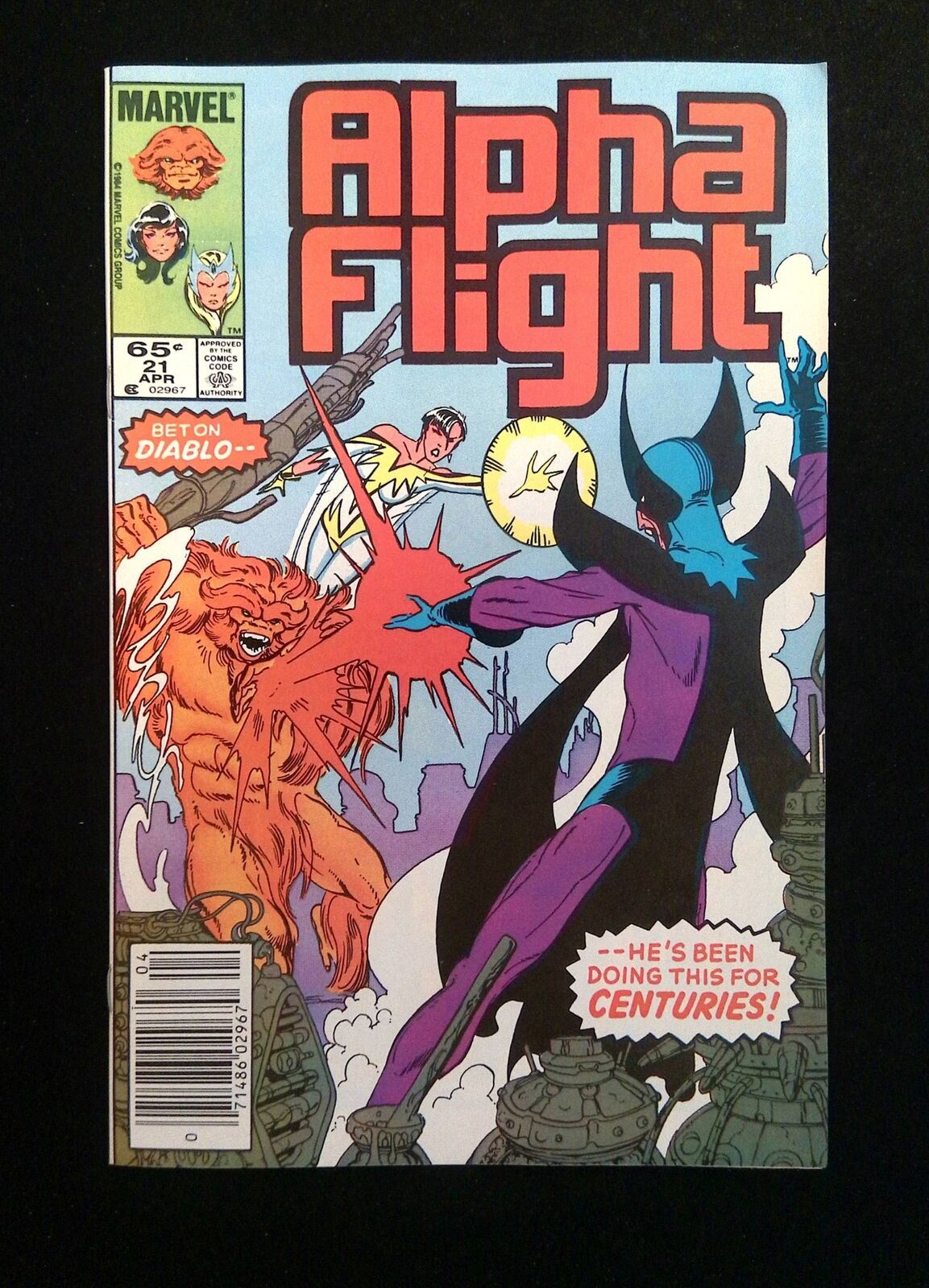 Alpha Flight #21 Marvel Comics 1985 VF/NM Newsstand