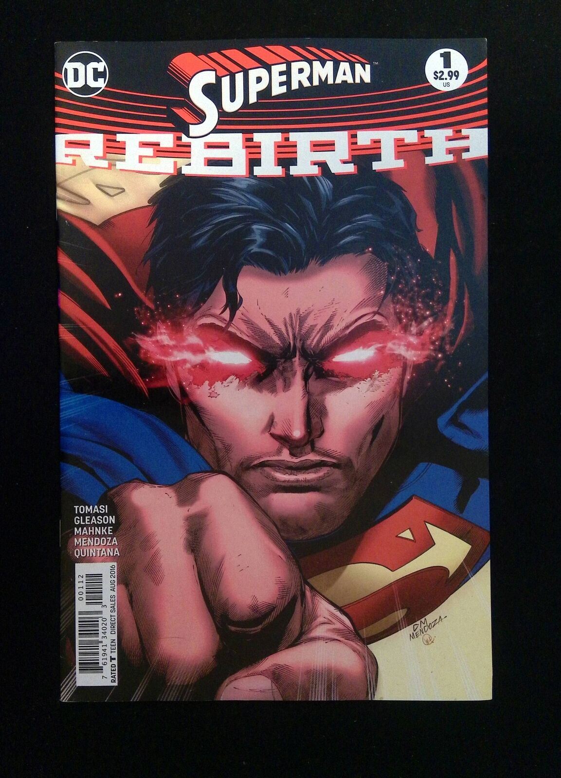 Supeman Rebirth #1C DC Comics 2016 VF/NM MAHNKE VARIANT