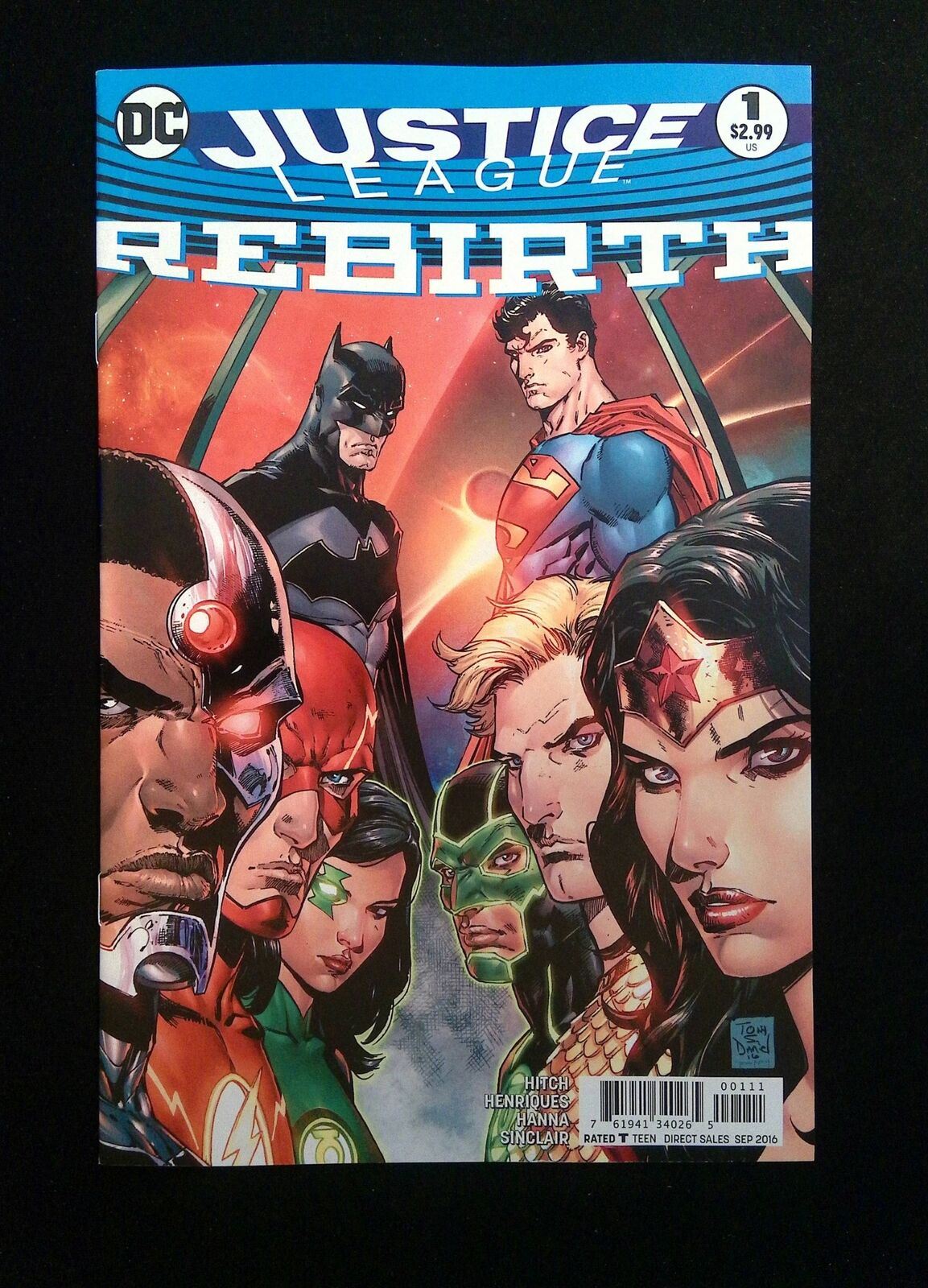 Justice League Rebirth #1 DC Comics 2016 VF+
