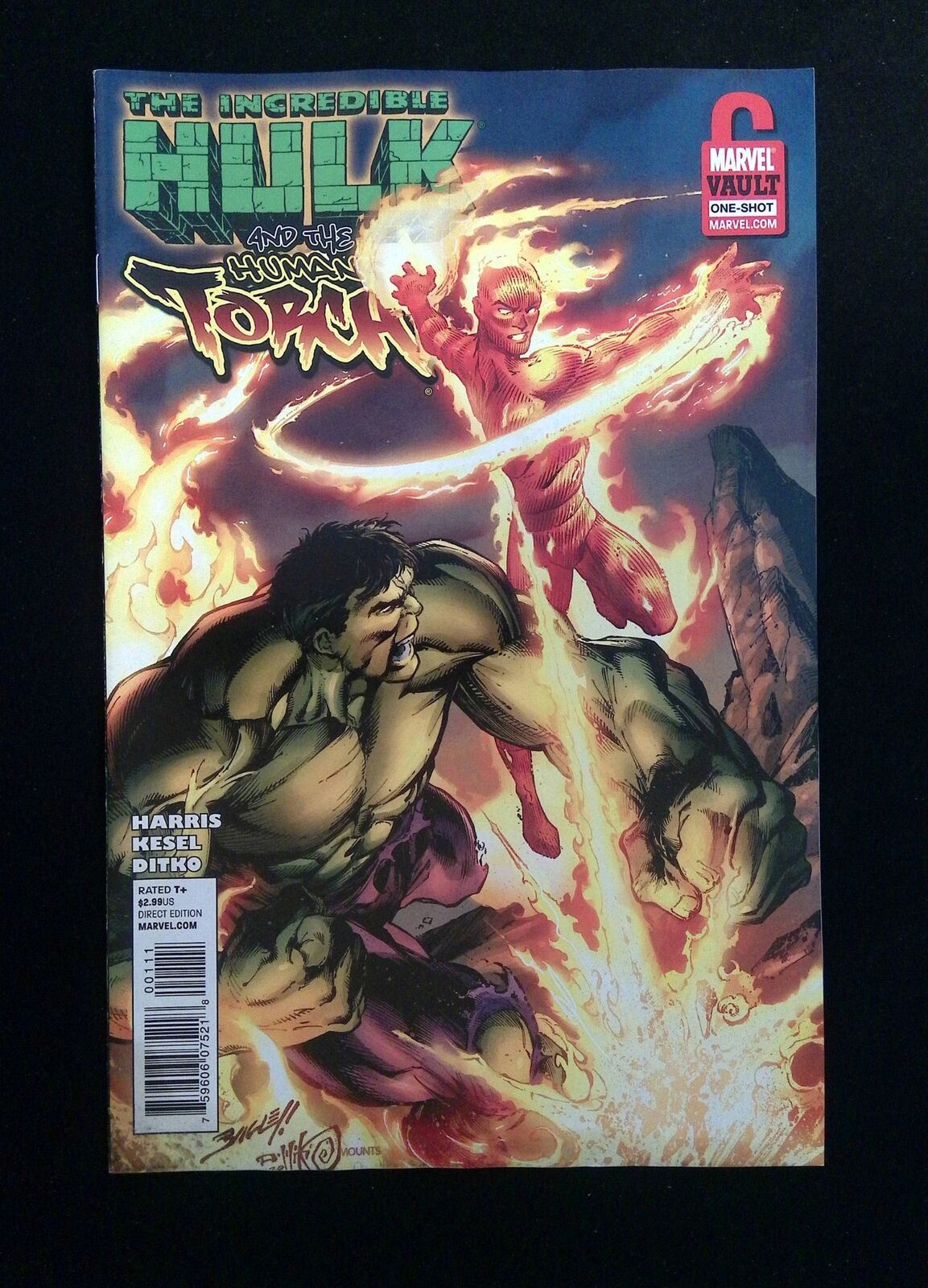 Incredible Hulk And Human Torch From The Marvel Vault #1 Marvel Comics 2011 VF+