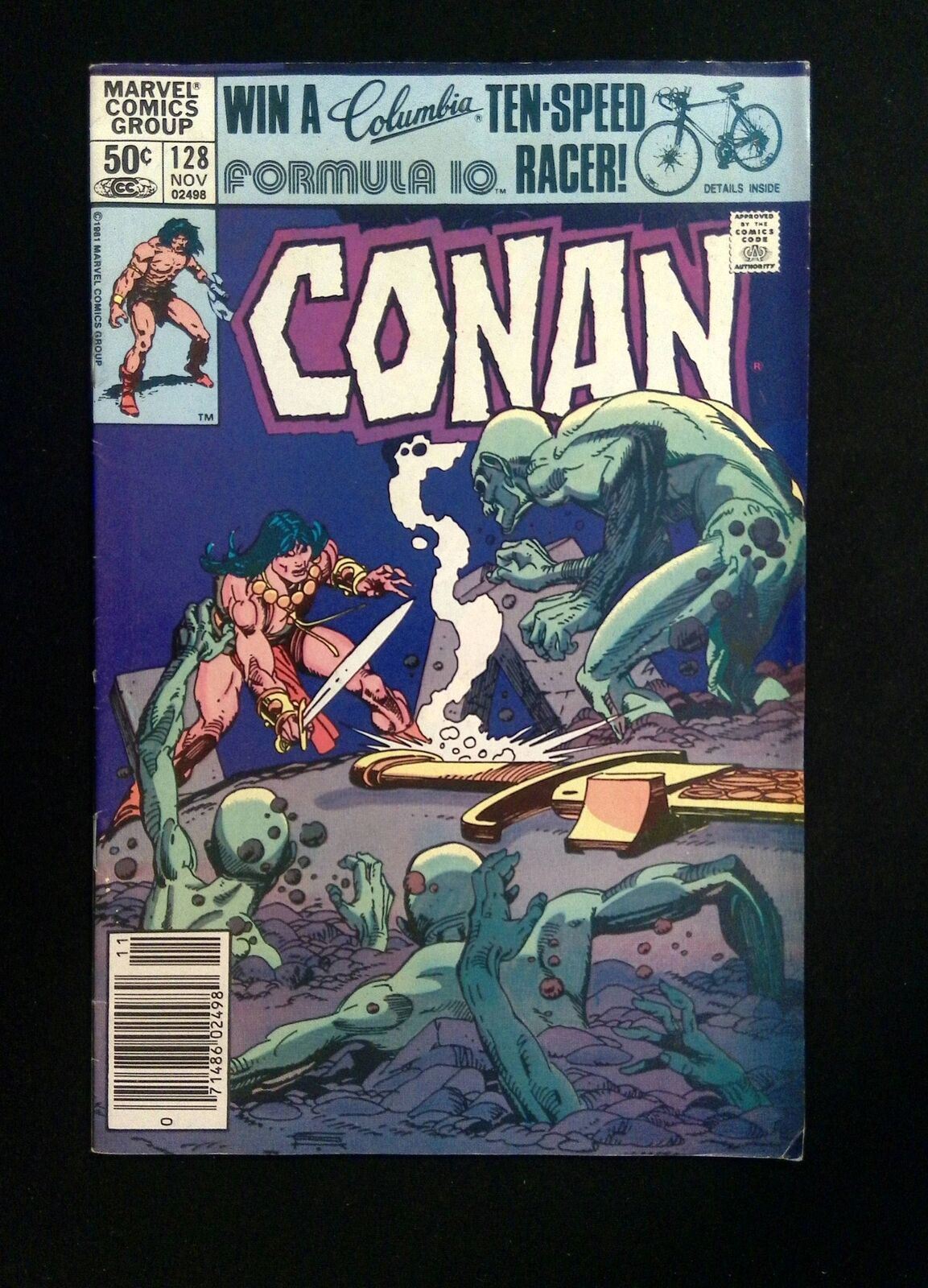 Conan the Barbarian #128 MARVEL Comics 1981 VF- Newsstand
