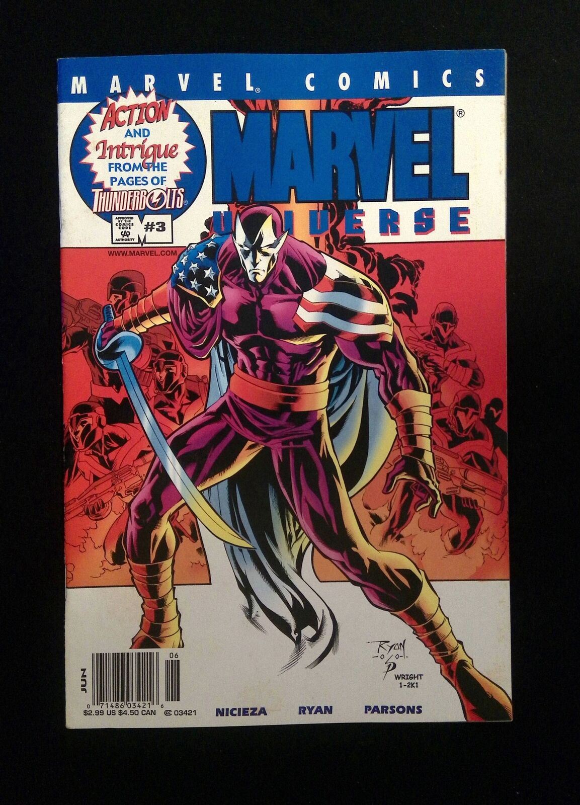 Citizen V #1B MARVEL Comics 2001 VF- Newsstand Variant Cover