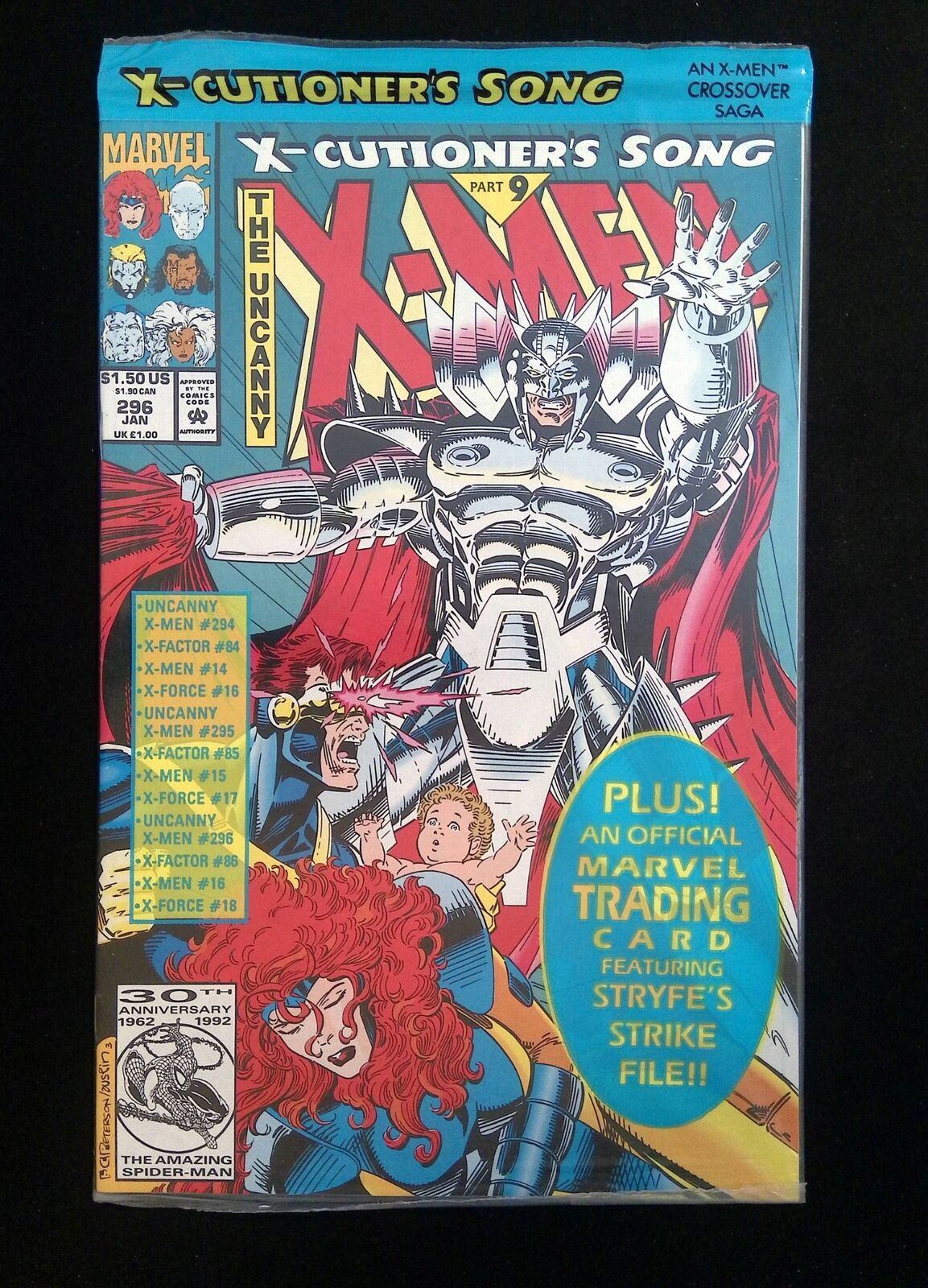 Uncanny X-Men #296P Marvel Comics 1993 VF/NM Polybagged