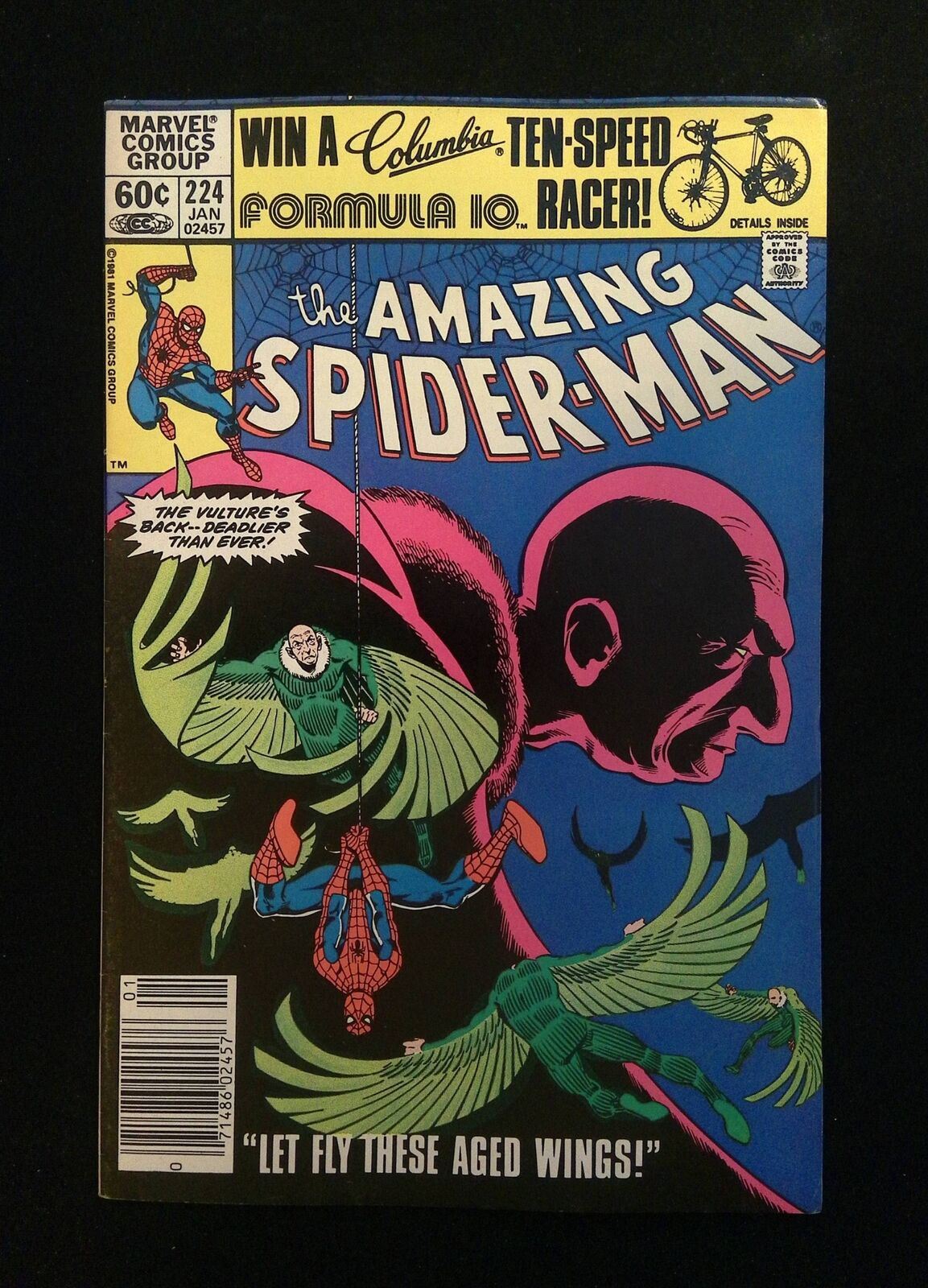 Amazing Spider-Man #224 MARVEL Comics 1982 VF NEWSSTAND