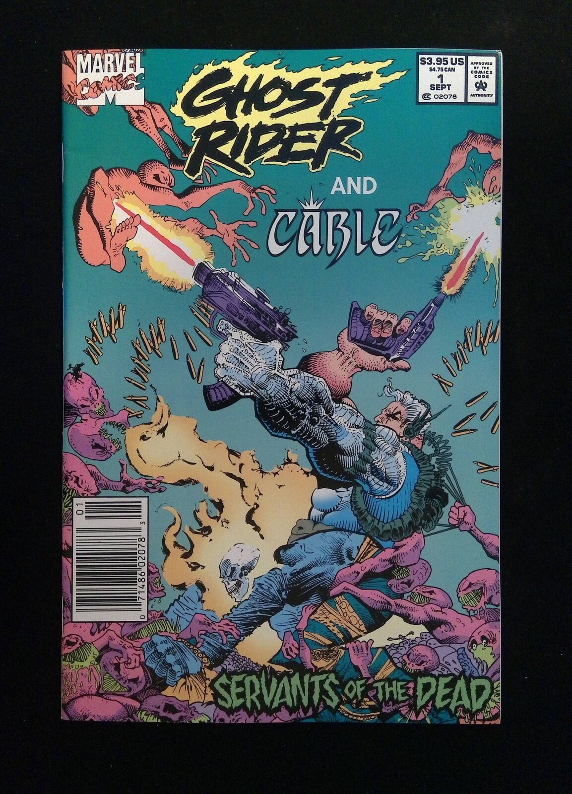Ghost Rider And Cable #1 Marvel Comics 1991 VF/NM Newsstand