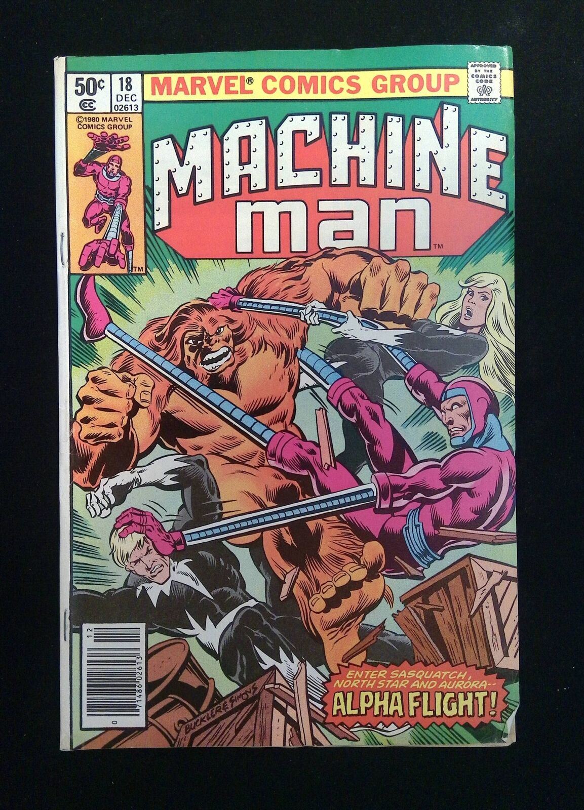 Machine Man #18 Marvel Comics 1980 VG/FN Newsstand