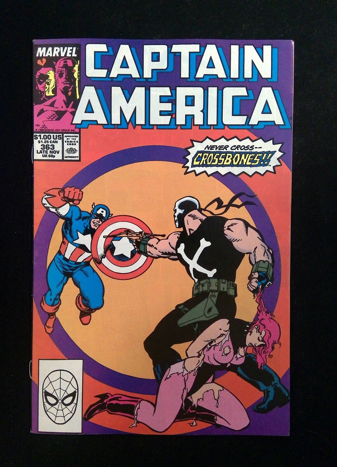Captain America #363 MARVEL Comics 1989 VF+