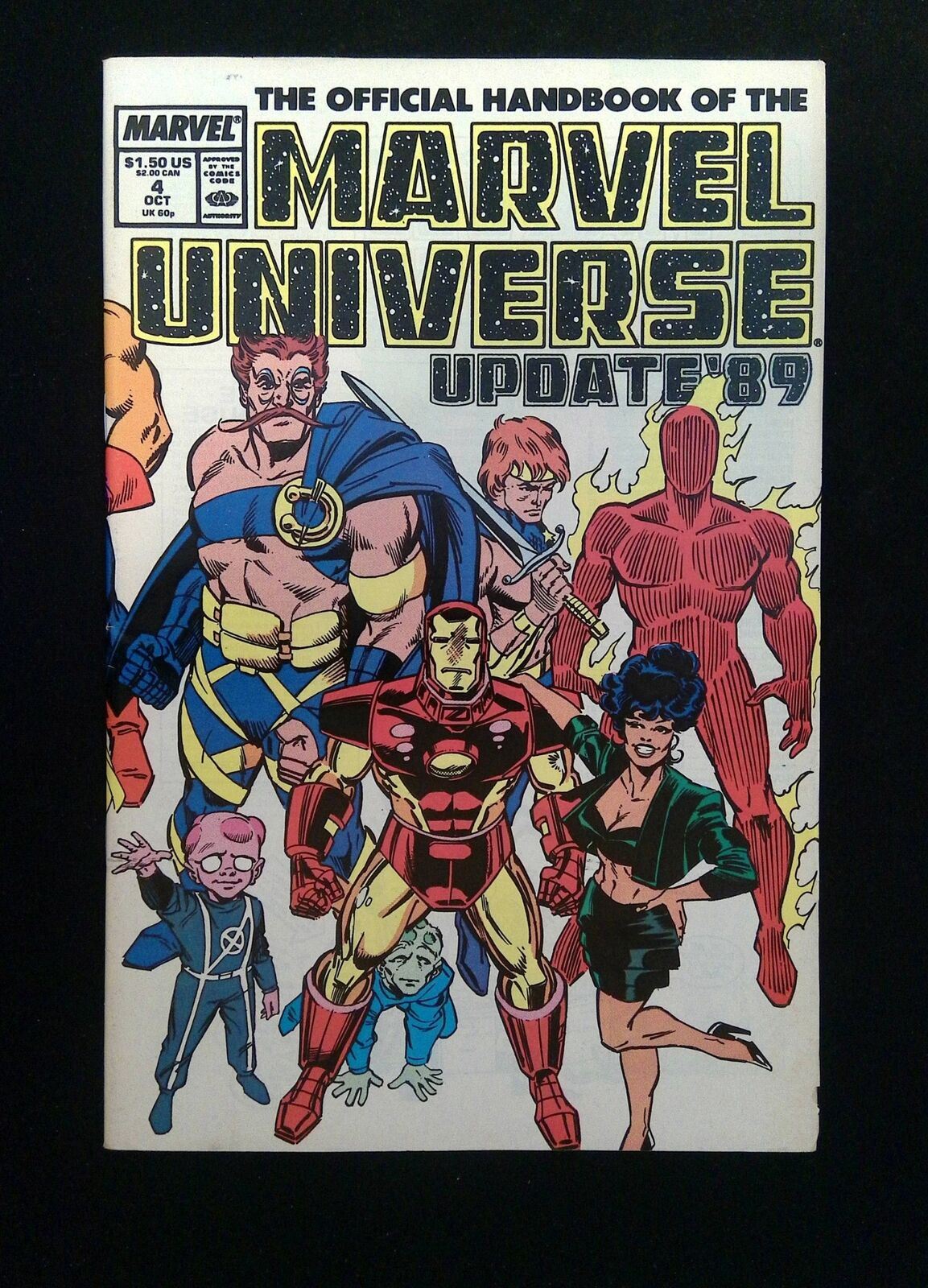 Official Handbook of the Marvel Universe Update '89 #4 MARVEL 1989 VF+