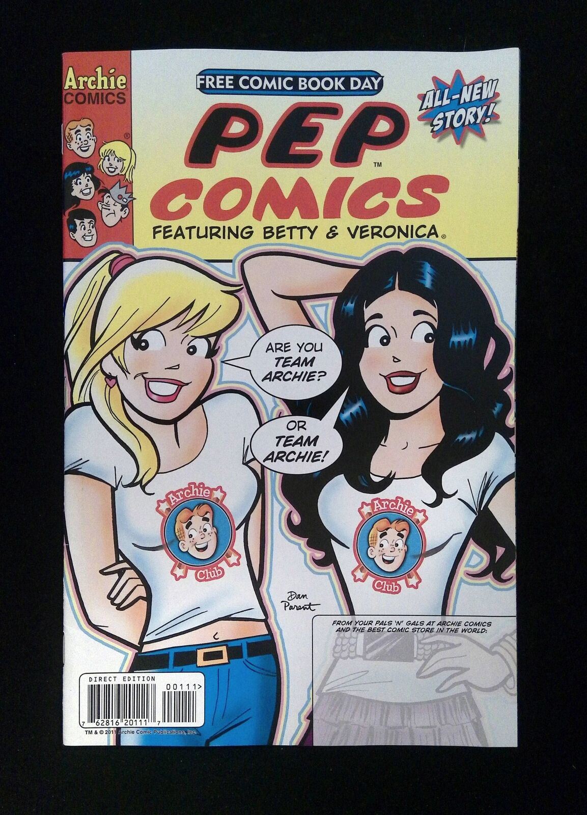 Pep Comics #0 Archie Comics 2011 VF+ FCBD