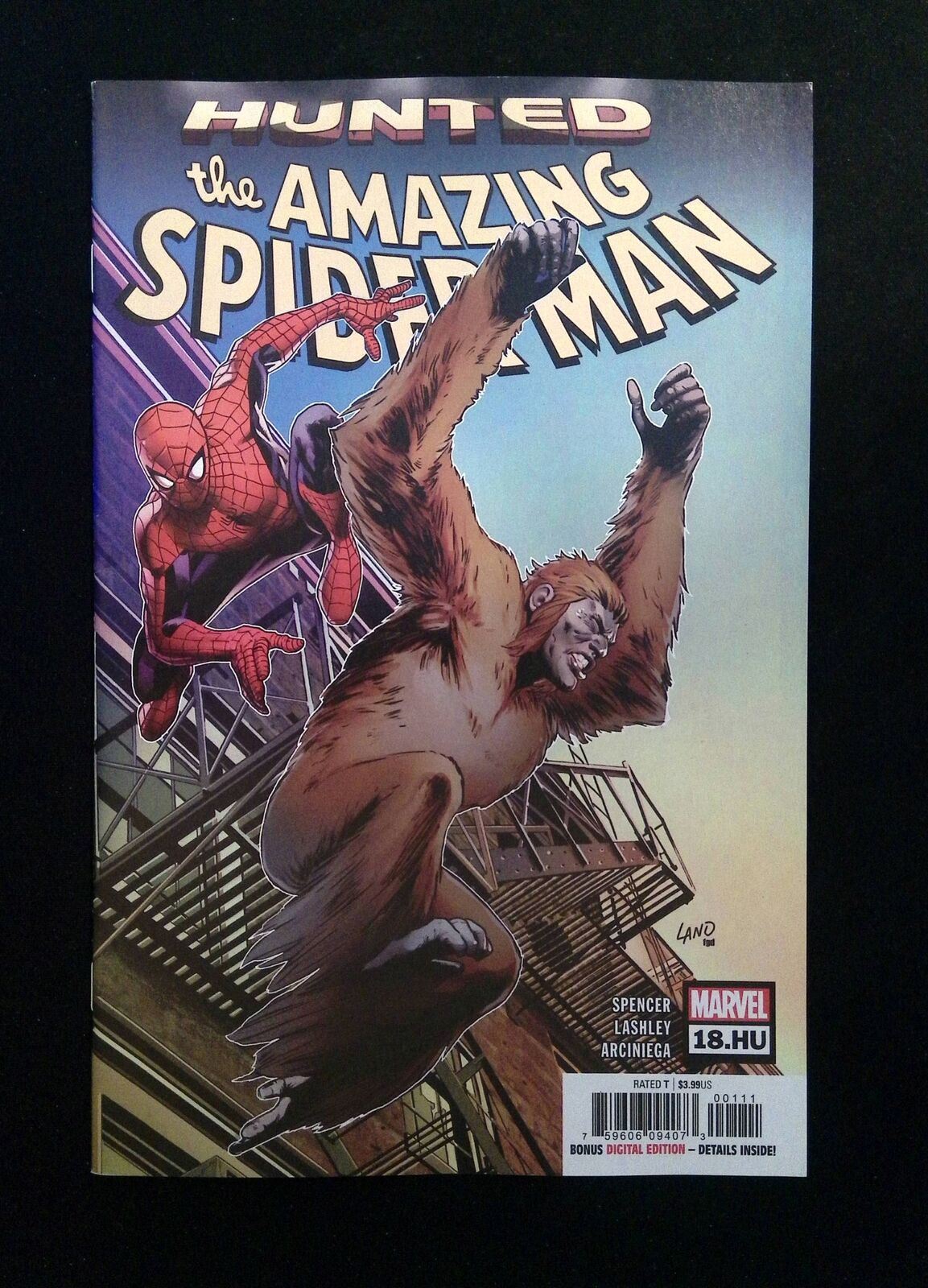 Amazing Spider-Man #18.HU (6th Series) Marvel Comics 2019 NM- Hunted Tie-in