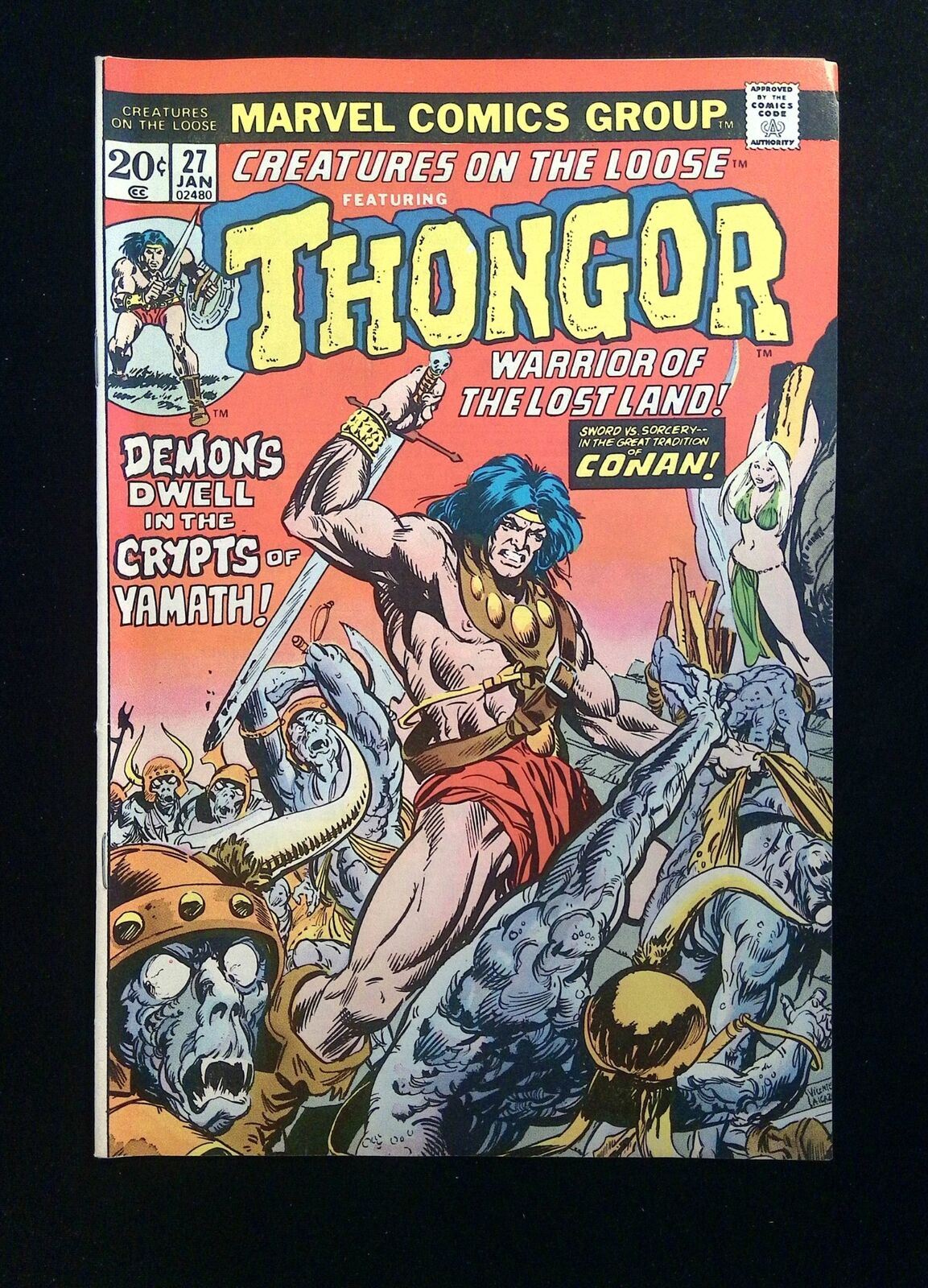 Creatures On The Loose #27 Marvel Comics 1974 VF