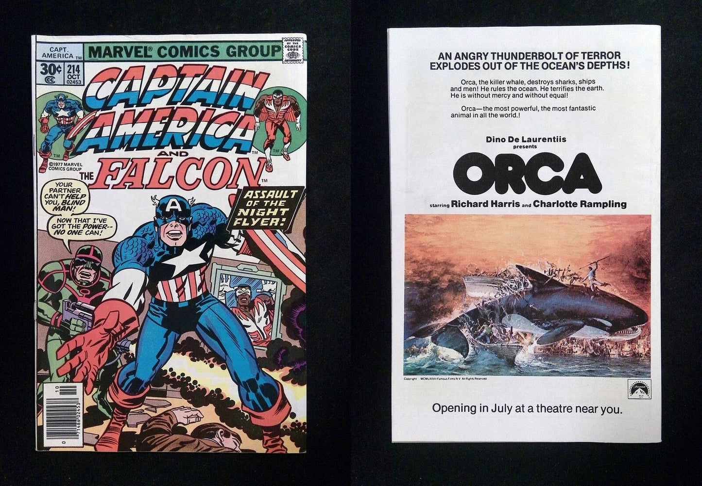 Captain America #214 Marvel Comics 1977 VF Newsstand