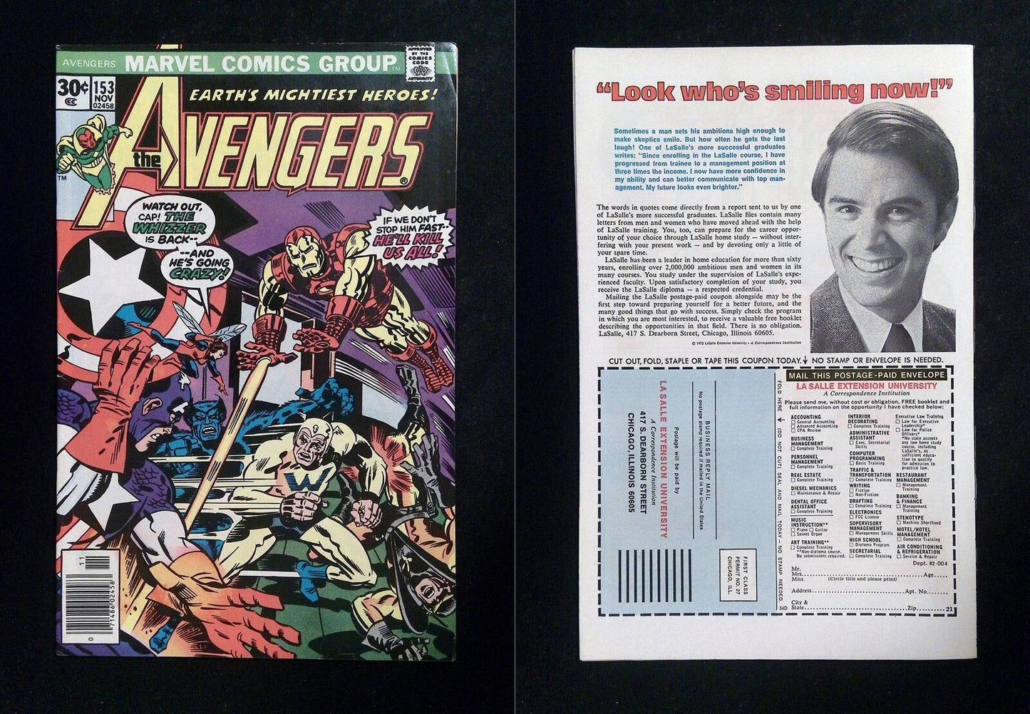 Avengers #153 Marvel Comics 1976 VF Newsstand