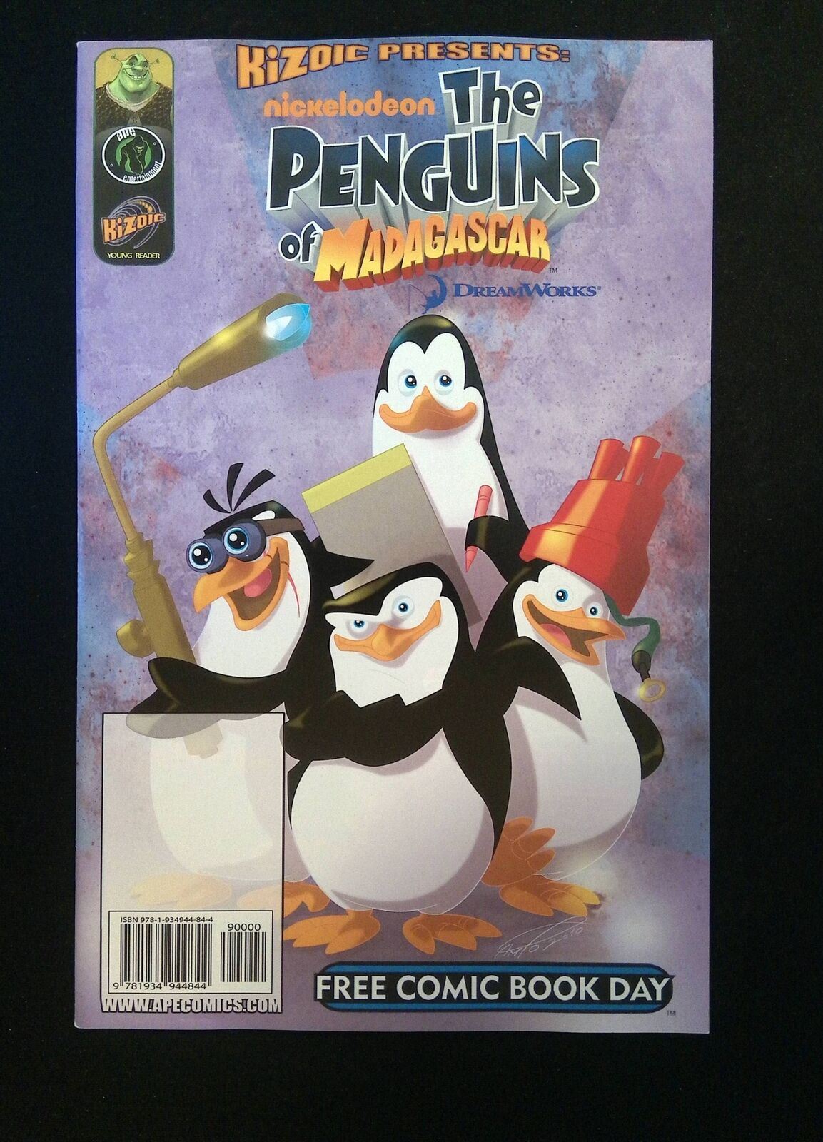 Shrek Penguins Of Madagascar Flipbook #2010 APE ENTERTAIMENT Comics 2010 NM